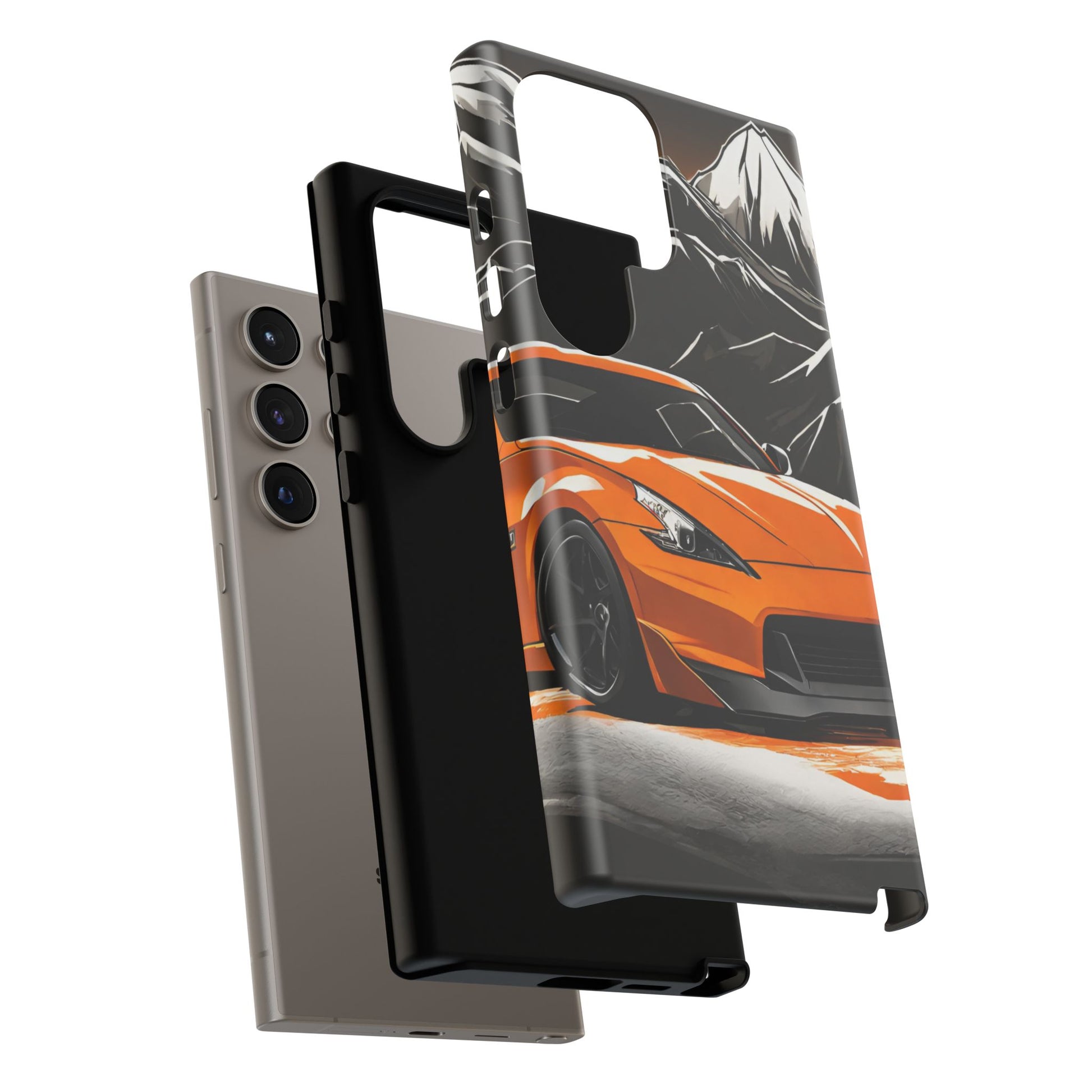 Nissan 370Z Mt Fuji-Dual Layer Ultra Tough Phone Case Printify by The Night Shift Automotive Apparel