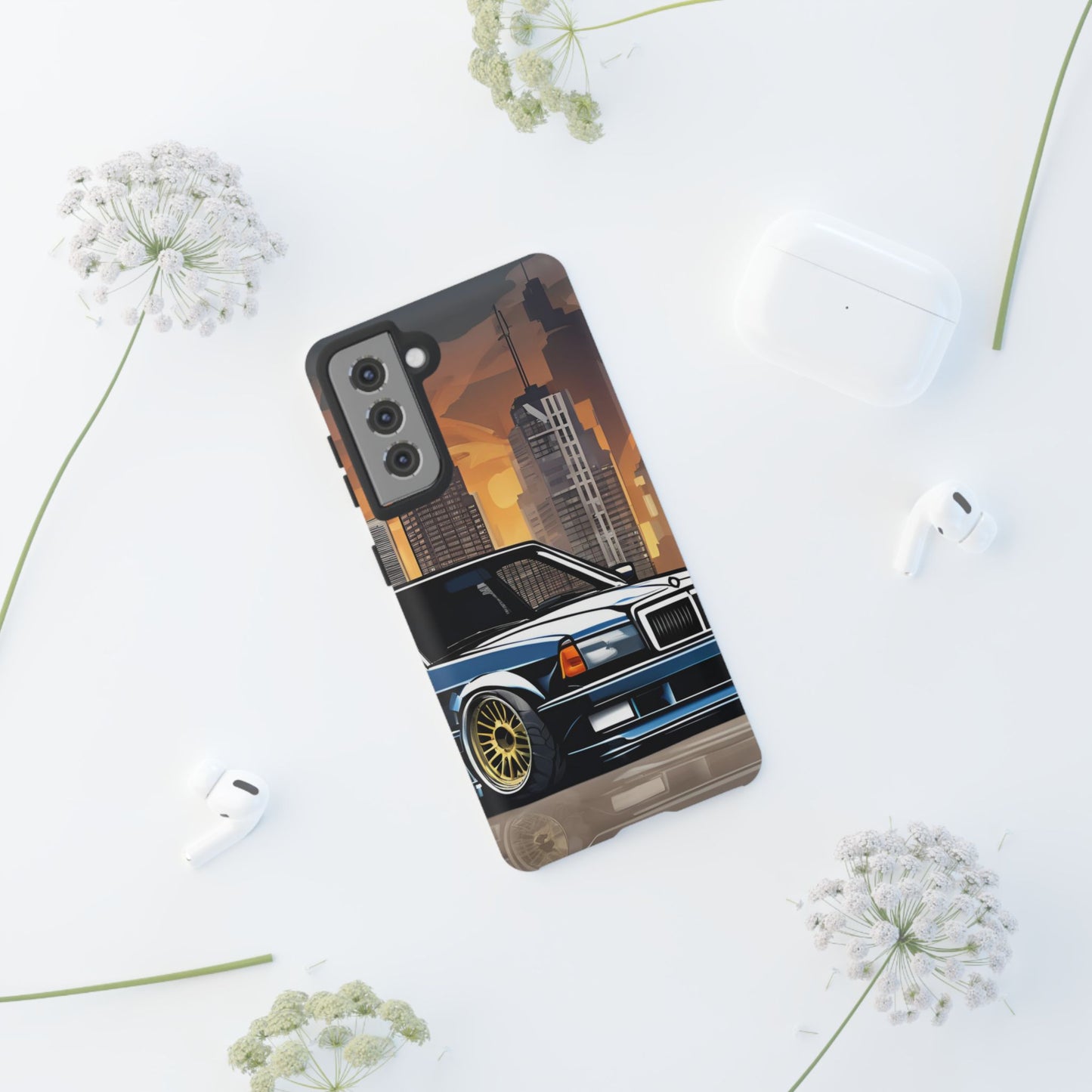 Mercedes Benz 190e Evo-Dual Layer Ultra Tough Phone Case Printify by The Night Shift Automotive Apparel