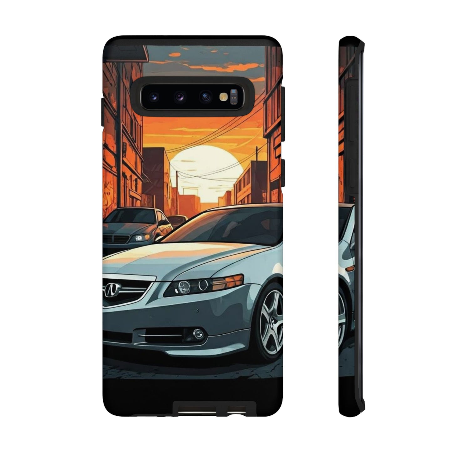 Acura TL Street Life-Dual Layer Ultra Tough Phone Case Samsung Galaxy S10 Matte Printify by The Night Shift Automotive Apparel