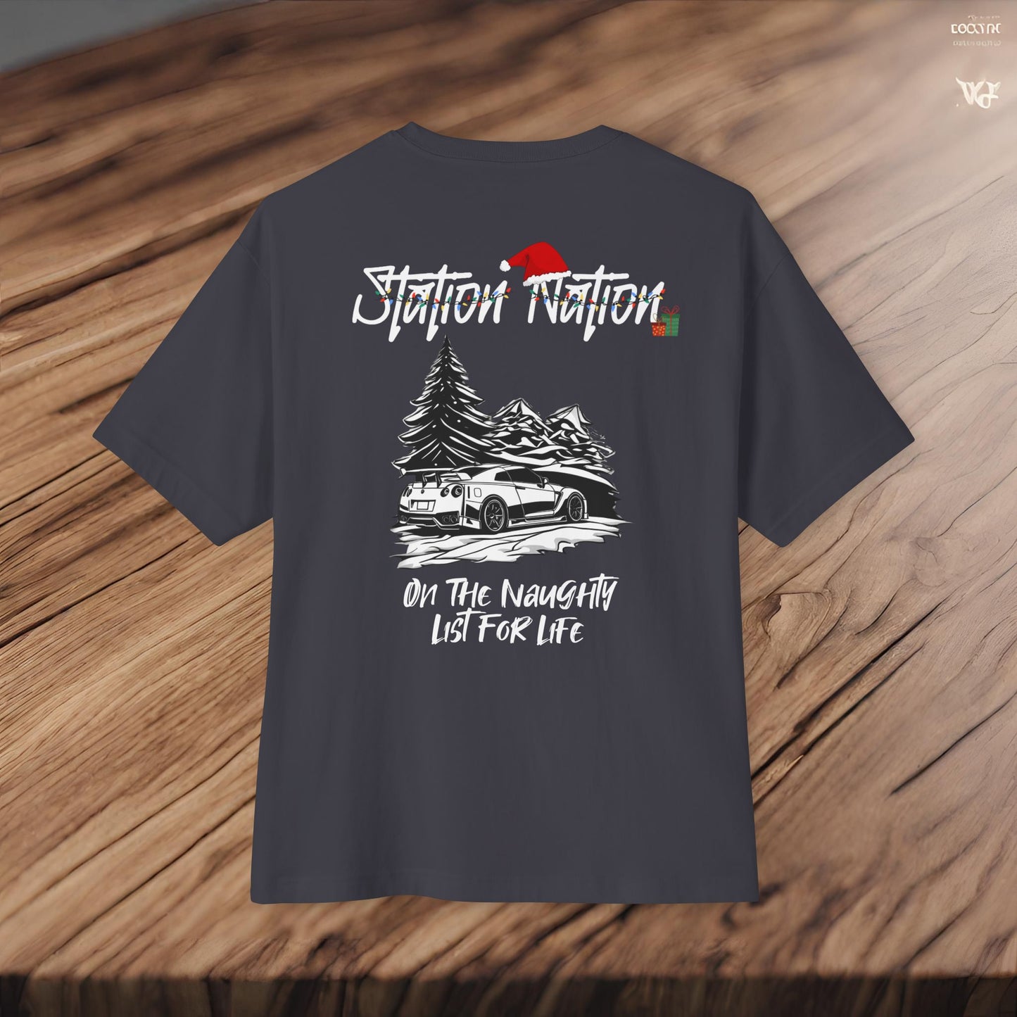 🎄 Christmas Limited Edition Station Nation-Premium, Ultra Soft Unisex Oversized Boxy Tee Printify by The Night Shift Automotive Apparel