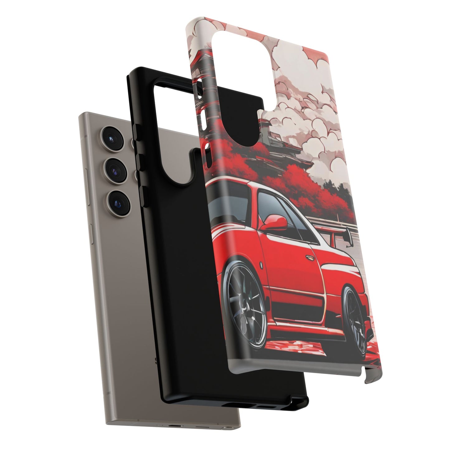 Nissan Skyline R34-Dual Layer Ultra Tough Phone Case Printify by The Night Shift Automotive Apparel