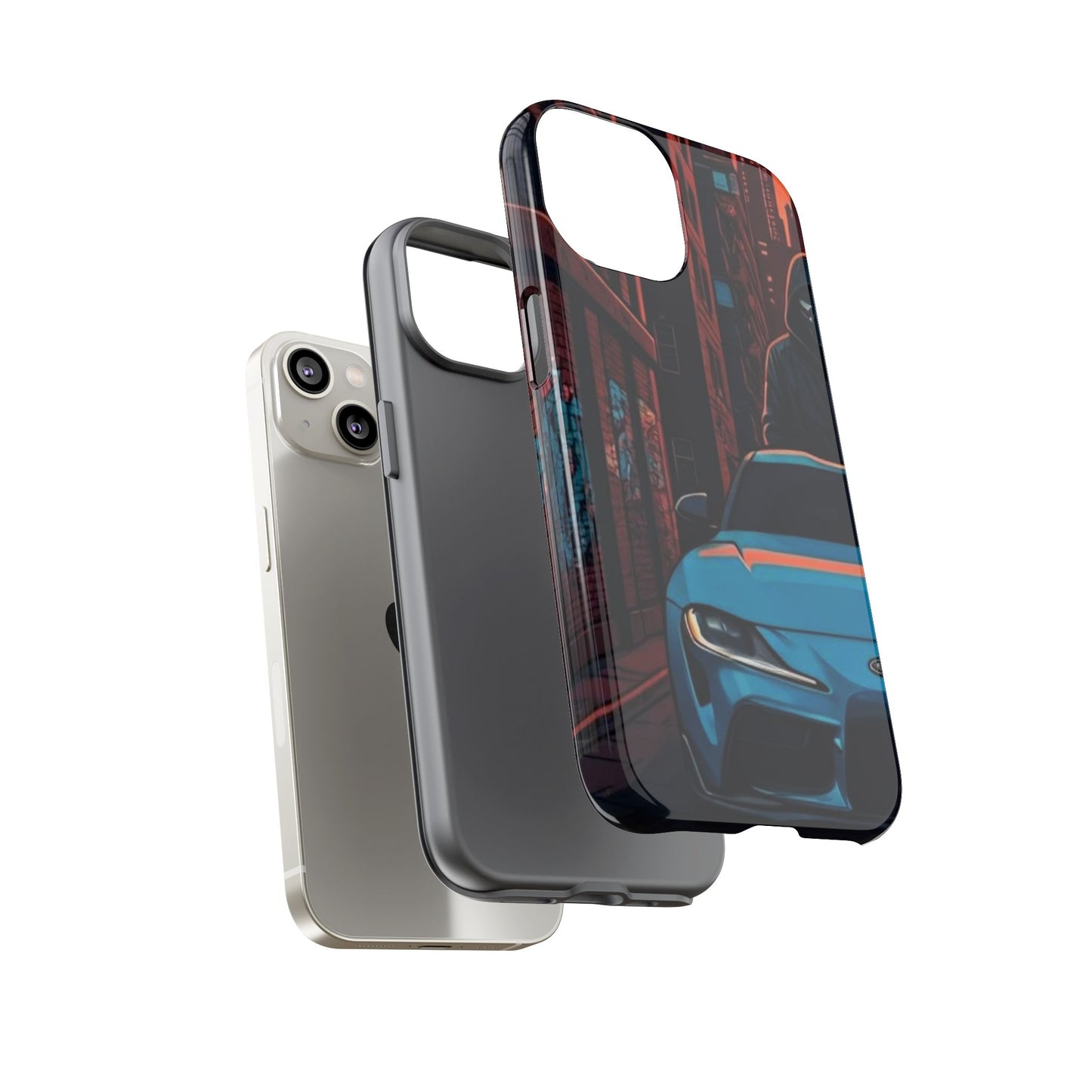 Toyota Supra MK-V Street Life-Dual Layer Ultra Tough Phone Case Printify by The Night Shift Automotive Apparel