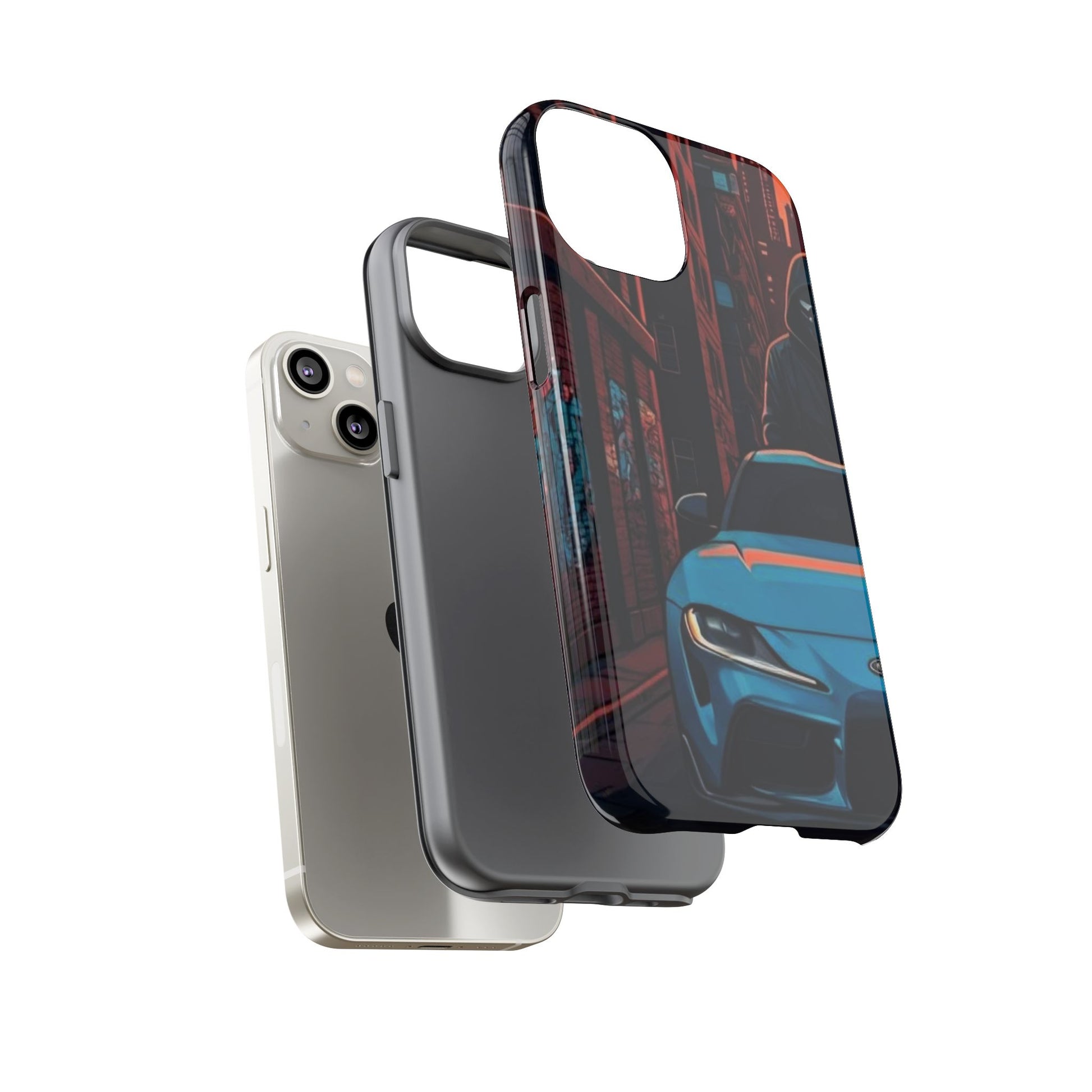 Toyota Supra MK-V Street Life-Dual Layer Ultra Tough Phone Case Printify by The Night Shift Automotive Apparel