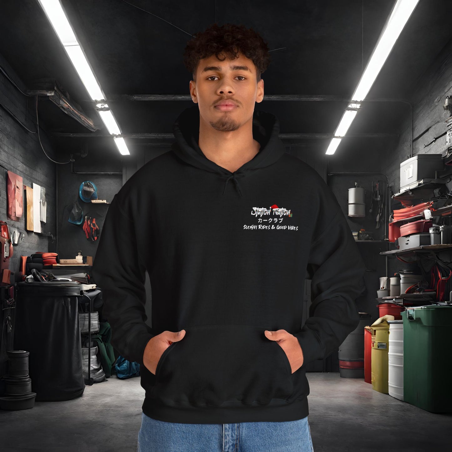 🎁 Christmas Limited Edition Station Nation-Ultra Soft, Premium Hoodie Printify by The Night Shift Automotive Apparel