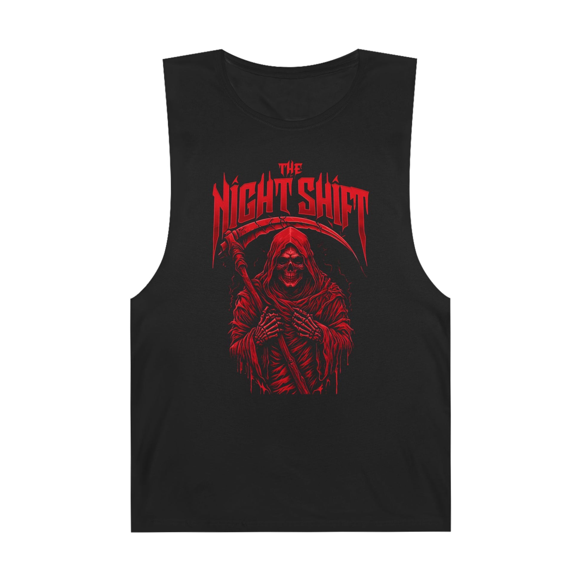 The Night Shift Reaper - Premium Unisex Barnard Tank Top Black Printify by The Night Shift Automotive Apparel