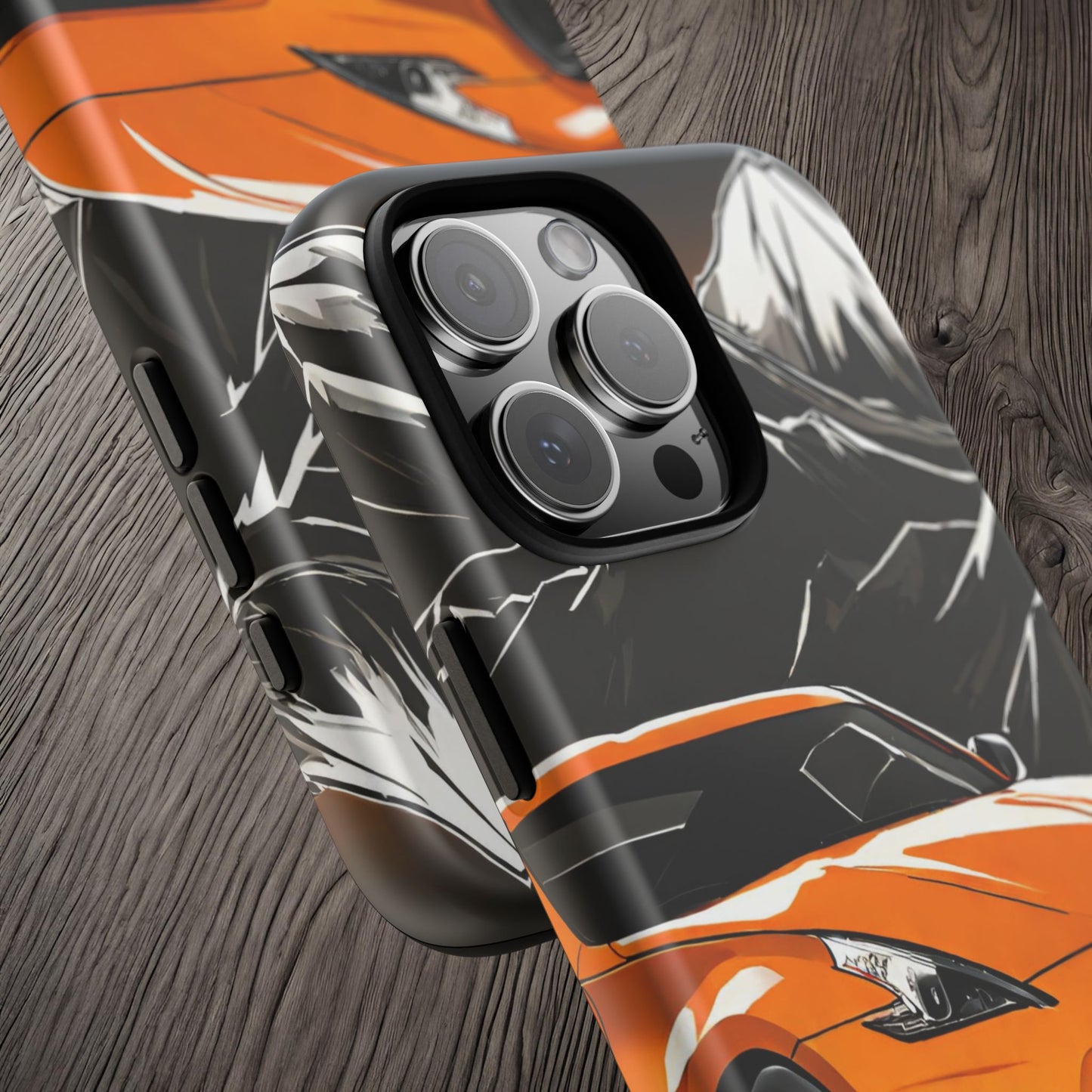 Nissan 370Z Mt Fuji-Dual Layer Ultra Tough Phone Case Printify by The Night Shift Automotive Apparel