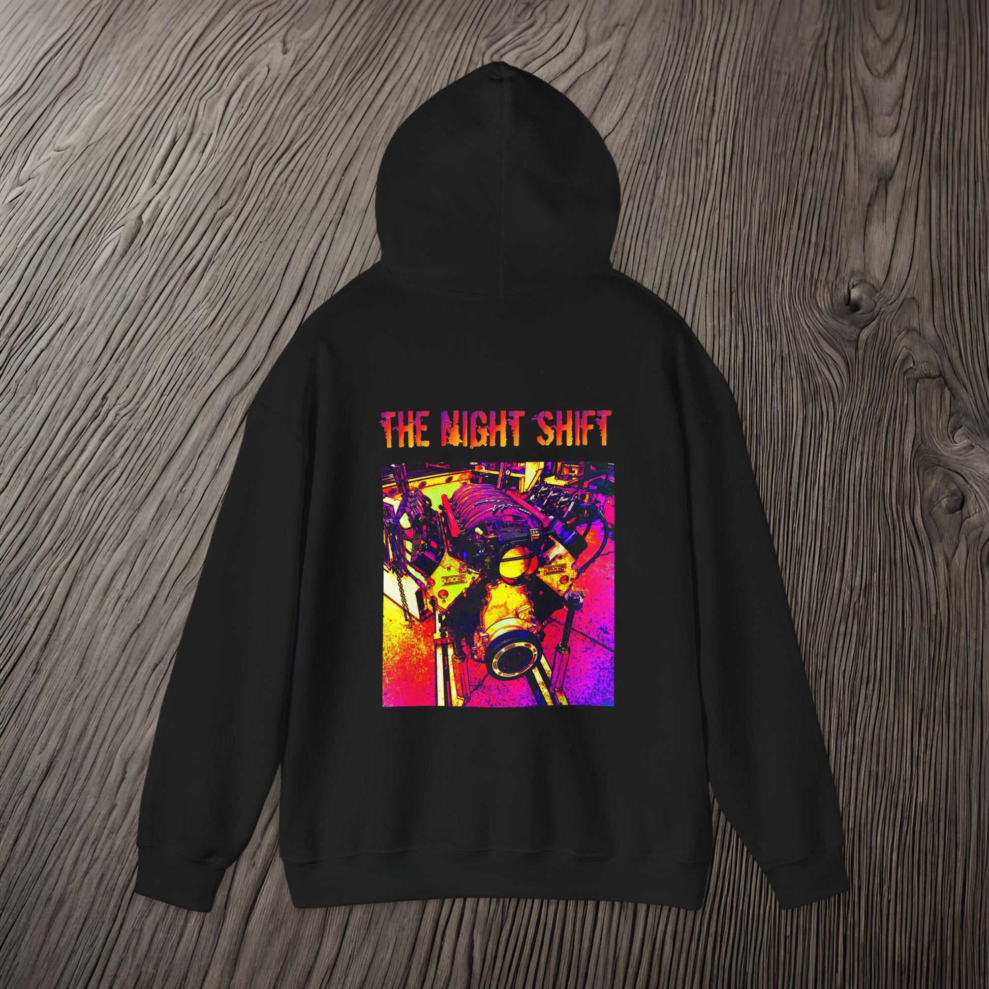 LS-X Synthwave-Premium, Ultra Soft Unisex Hoodie Printify by The Night Shift Automotive Apparel
