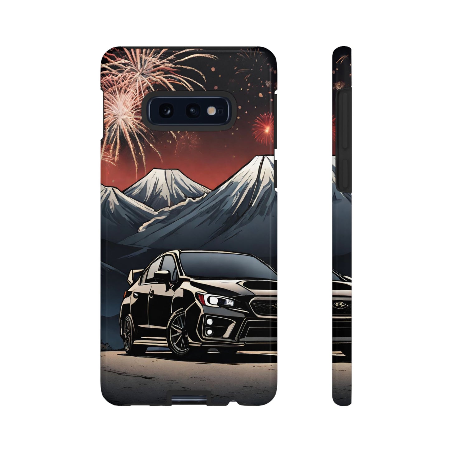 Subaru WRX/STI Fireworks-Dual Layer Ultra Tough Phone Case Samsung Galaxy S10E Glossy Printify by The Night Shift Automotive Apparel