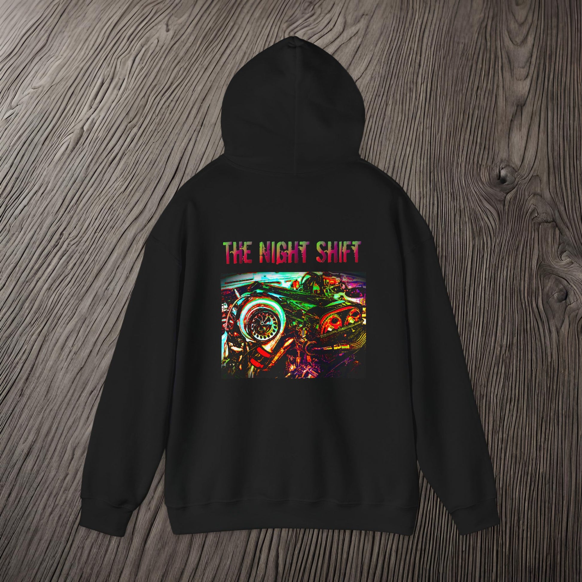 2JZ-GTE Single Turbo Synthwave-Premium, Ultra Soft Unisex Hoodie Printify by The Night Shift Automotive Apparel