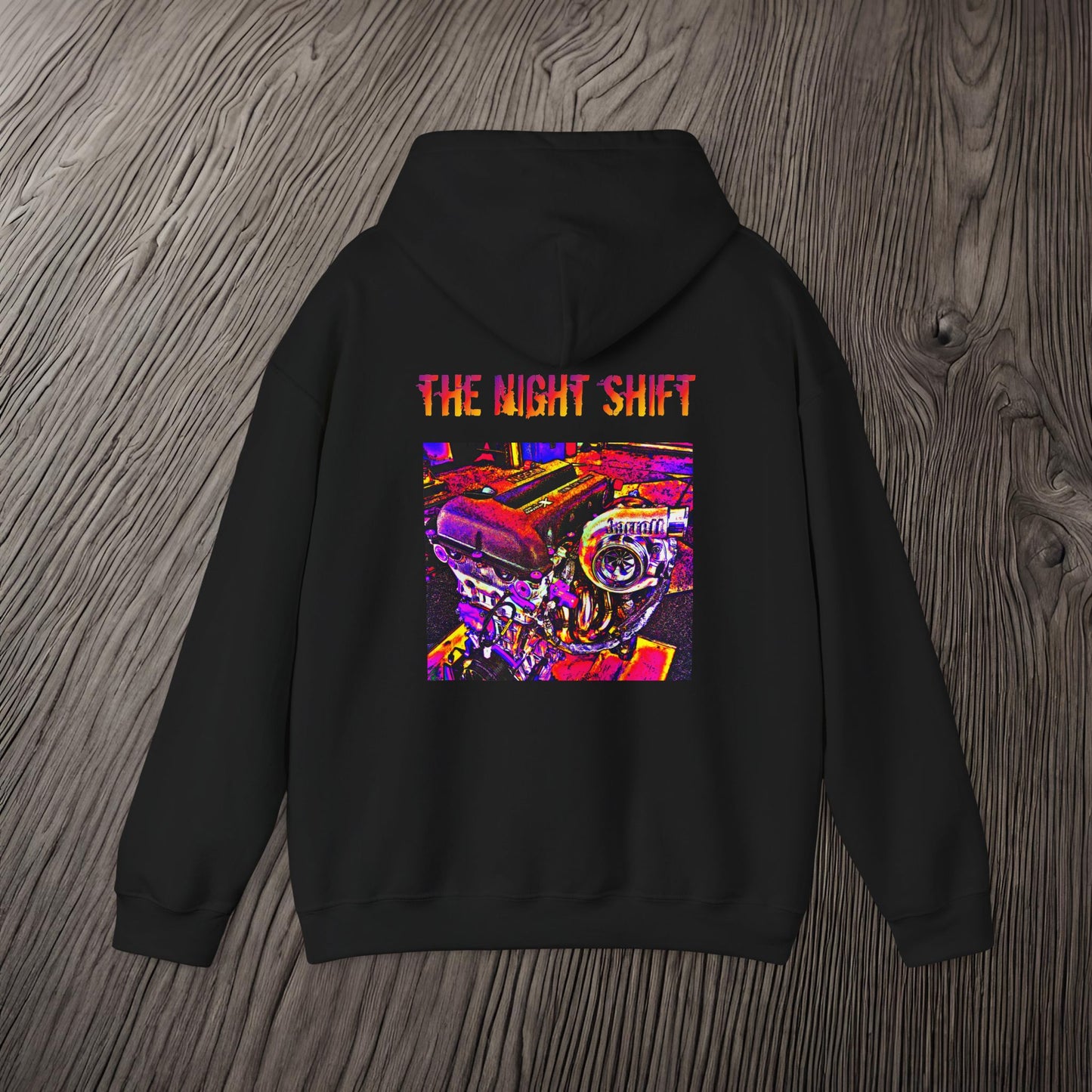 SR20DET Synthwave-Premium, Ultra Soft Unisex Oversized Hoodie Printify by The Night Shift Automotive Apparel