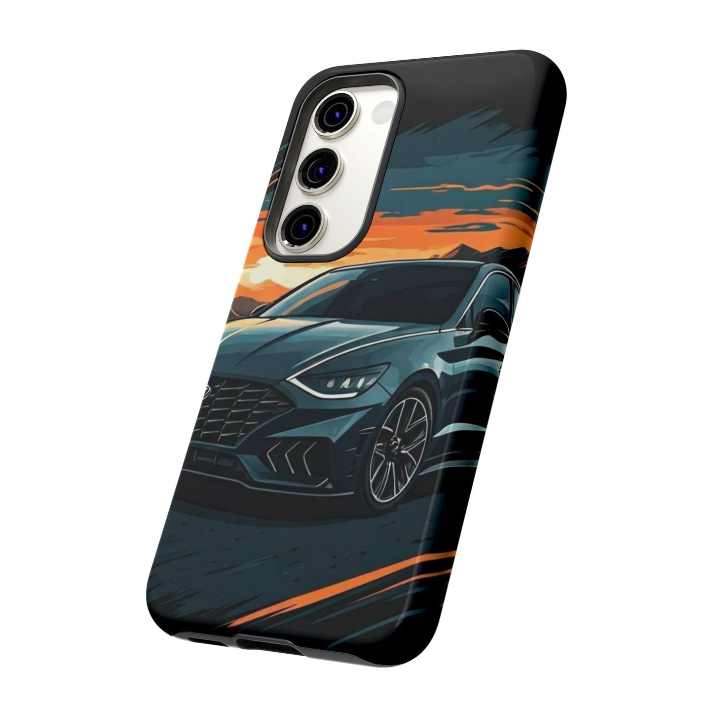 Hyundai Sonata-Sunset Drive-Dual Layer Ultra Tough Phone Case Printify by The Night Shift Automotive Apparel