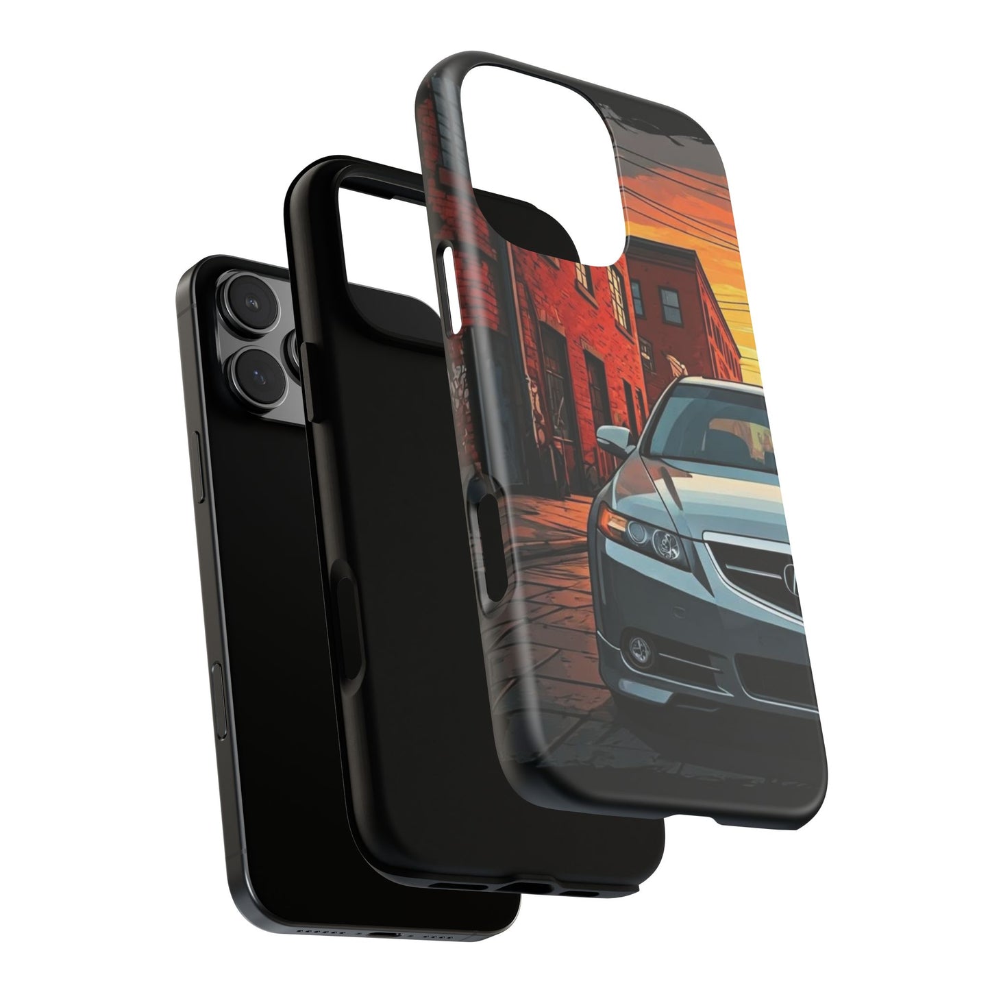 Acura TL Street Life-Dual Layer Ultra Tough Phone Case Printify by The Night Shift Automotive Apparel