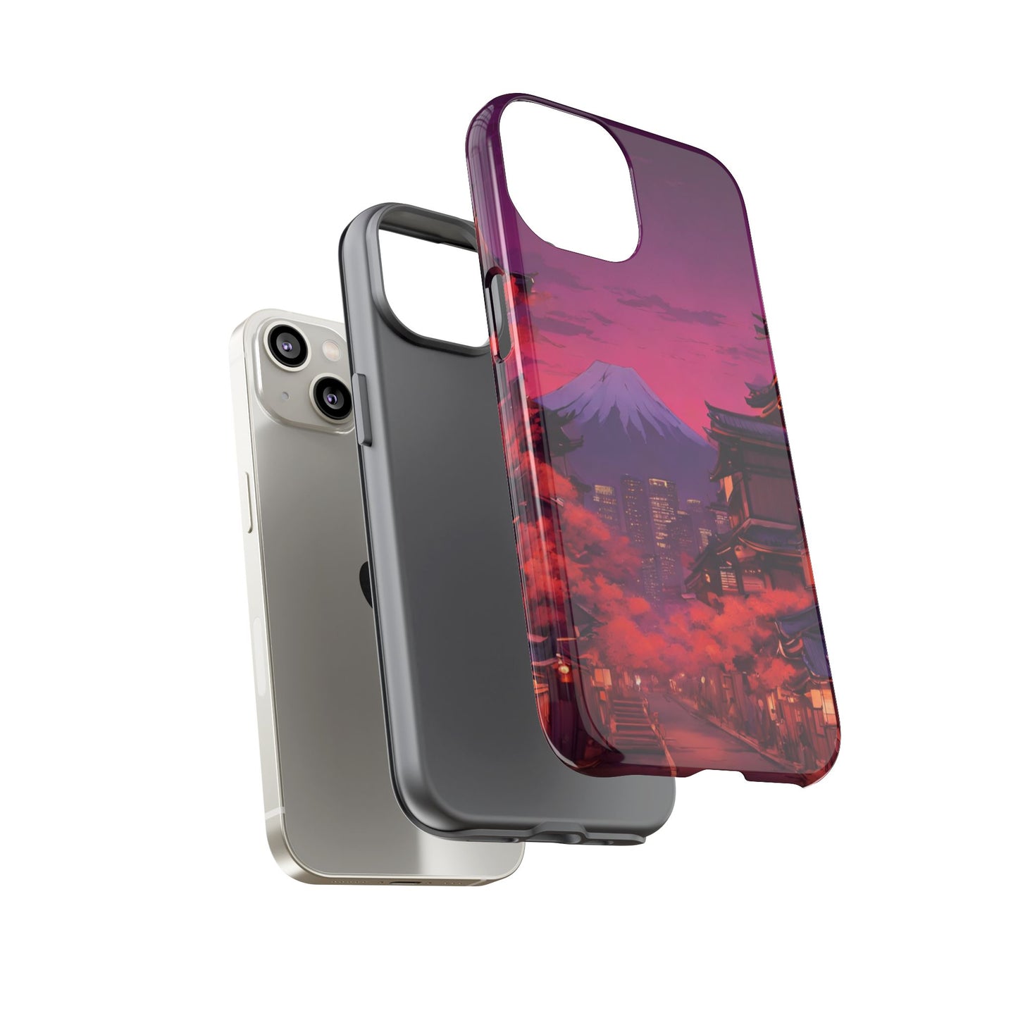 Traditional Japanese Village Countryside-Dual Layer Ultra Tough Phone Case Printify by The Night Shift Automotive Apparel