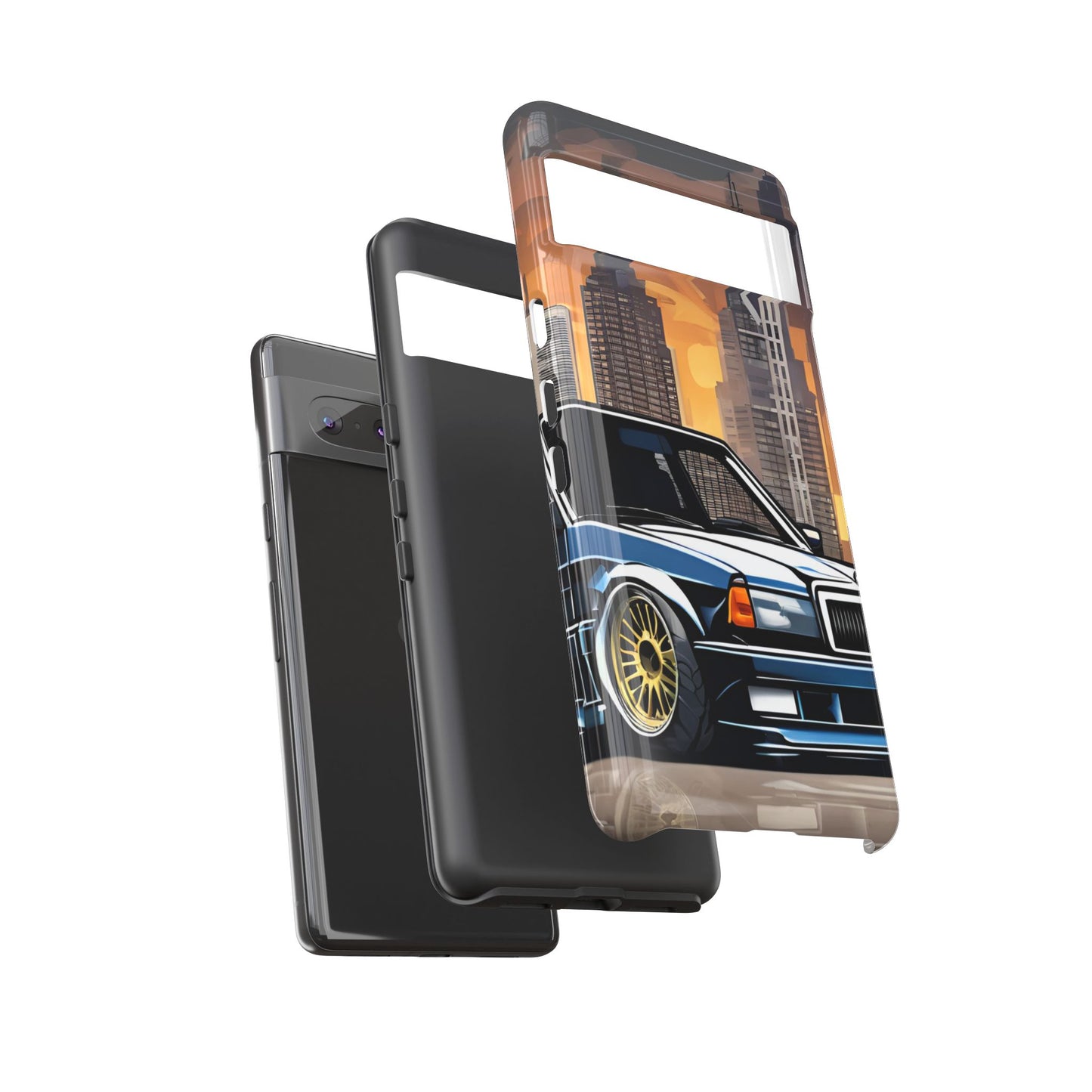 Mercedes Benz 190e Evo-Dual Layer Ultra Tough Phone Case Printify by The Night Shift Automotive Apparel