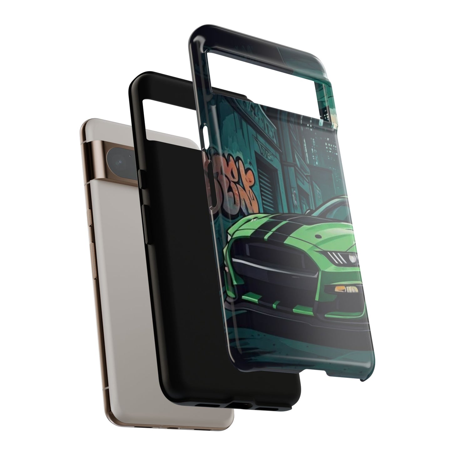 Ford Mustang Shelby GT500 Street Life-Dual Layer Ultra Tough Phone Case Printify by The Night Shift Automotive Apparel