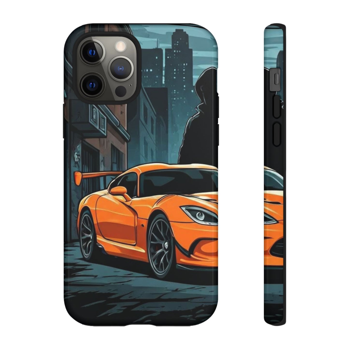 Dodge Viper SRT-10 Street Life-Dual Layer Ultra Tough Phone Case iPhone 12 Pro Glossy Printify by The Night Shift Automotive Apparel