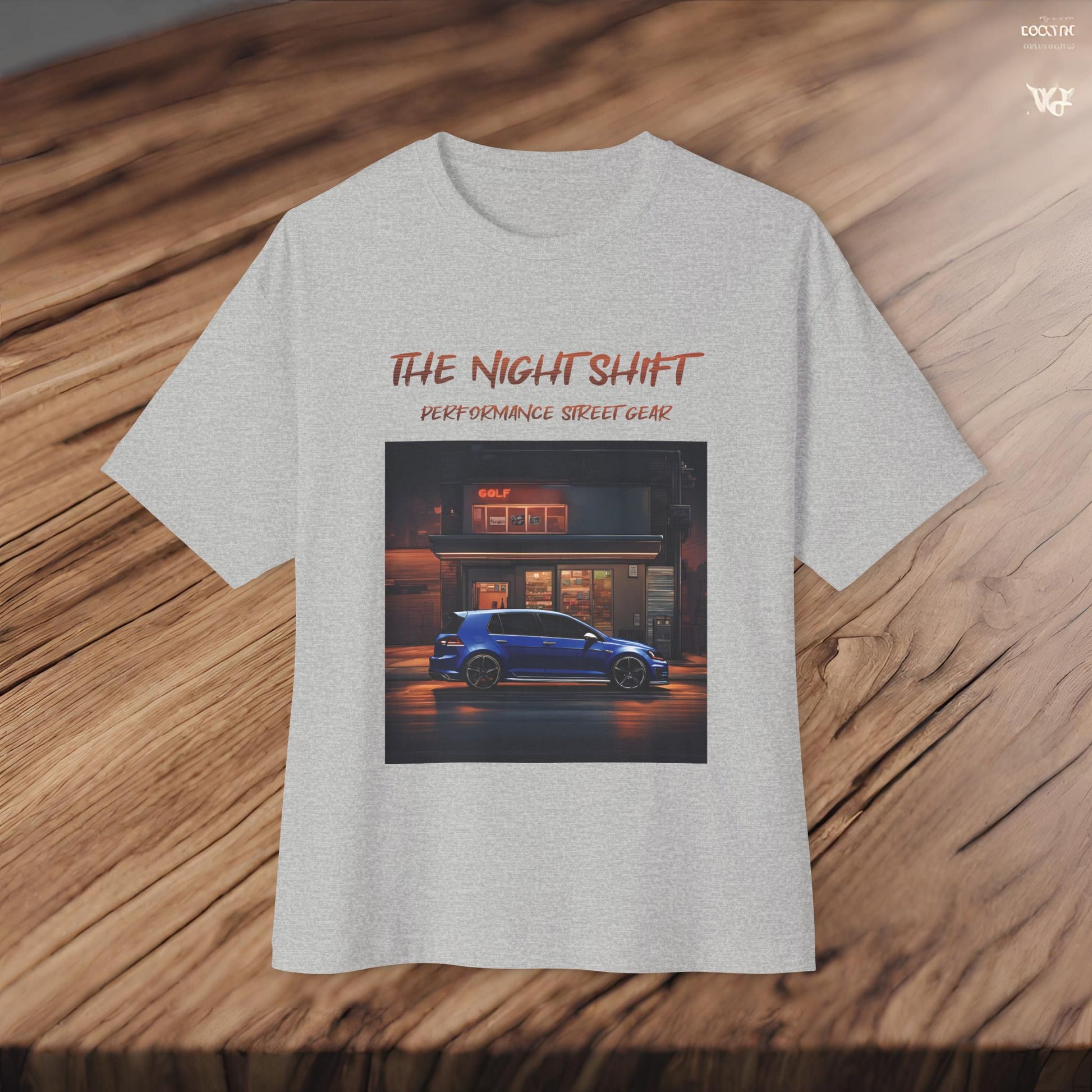 Volkswagen Golf R- Premium, Ultra Soft Unisex Oversized Boxy Tee Printify by The Night Shift Automotive Apparel