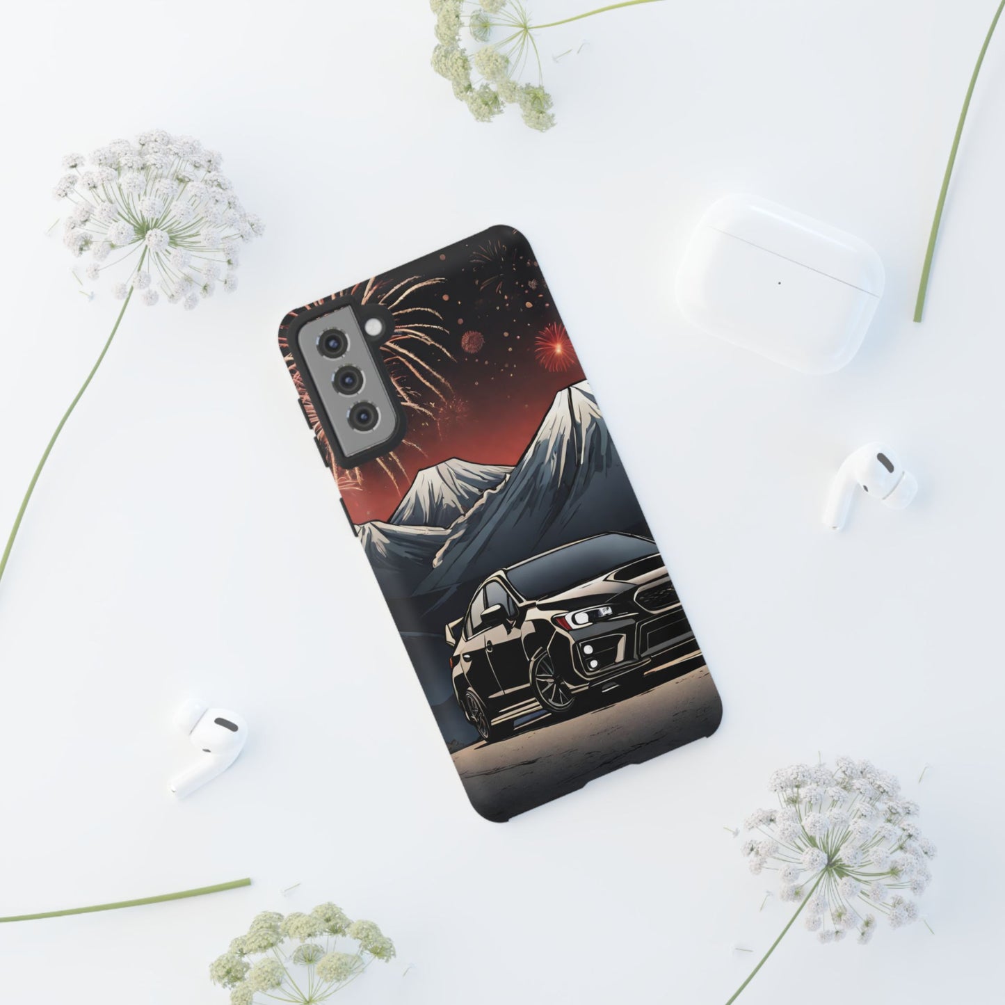Subaru WRX/STI Fireworks-Dual Layer Ultra Tough Phone Case Printify by The Night Shift Automotive Apparel