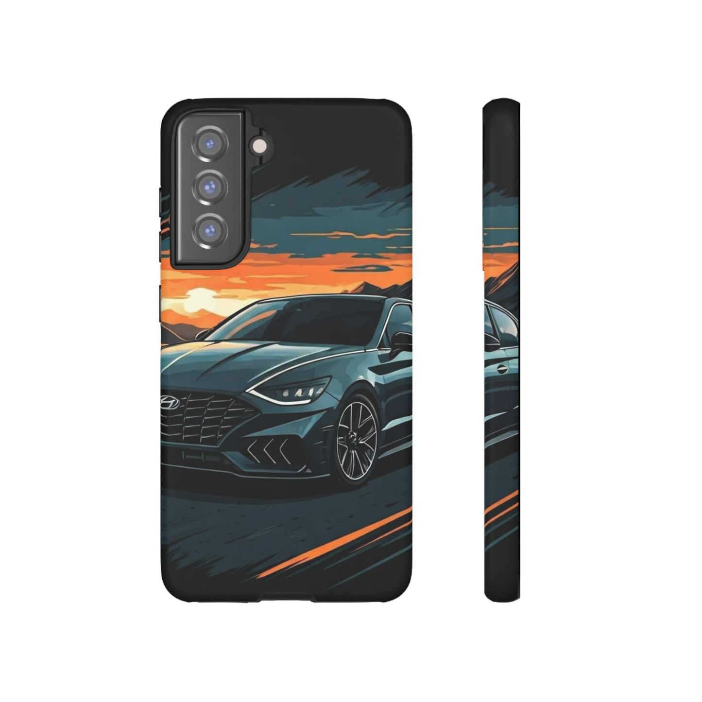 Hyundai Sonata-Sunset Drive-Dual Layer Ultra Tough Phone Case Printify by The Night Shift Automotive Apparel