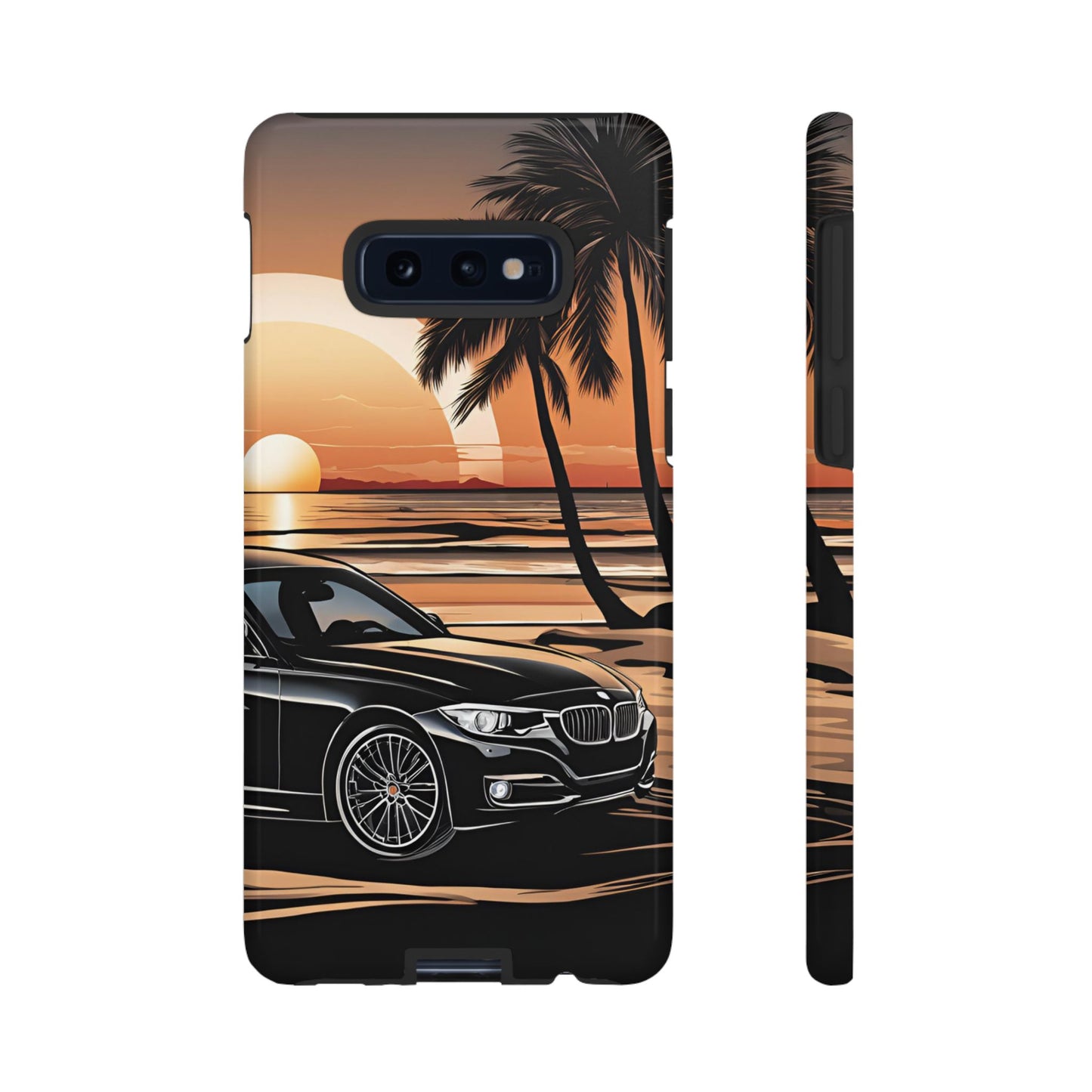 BMW Sunset On The Beach-Dual Layer Ultra Tough Phone Case Samsung Galaxy S10E Glossy Printify by The Night Shift Automotive Apparel