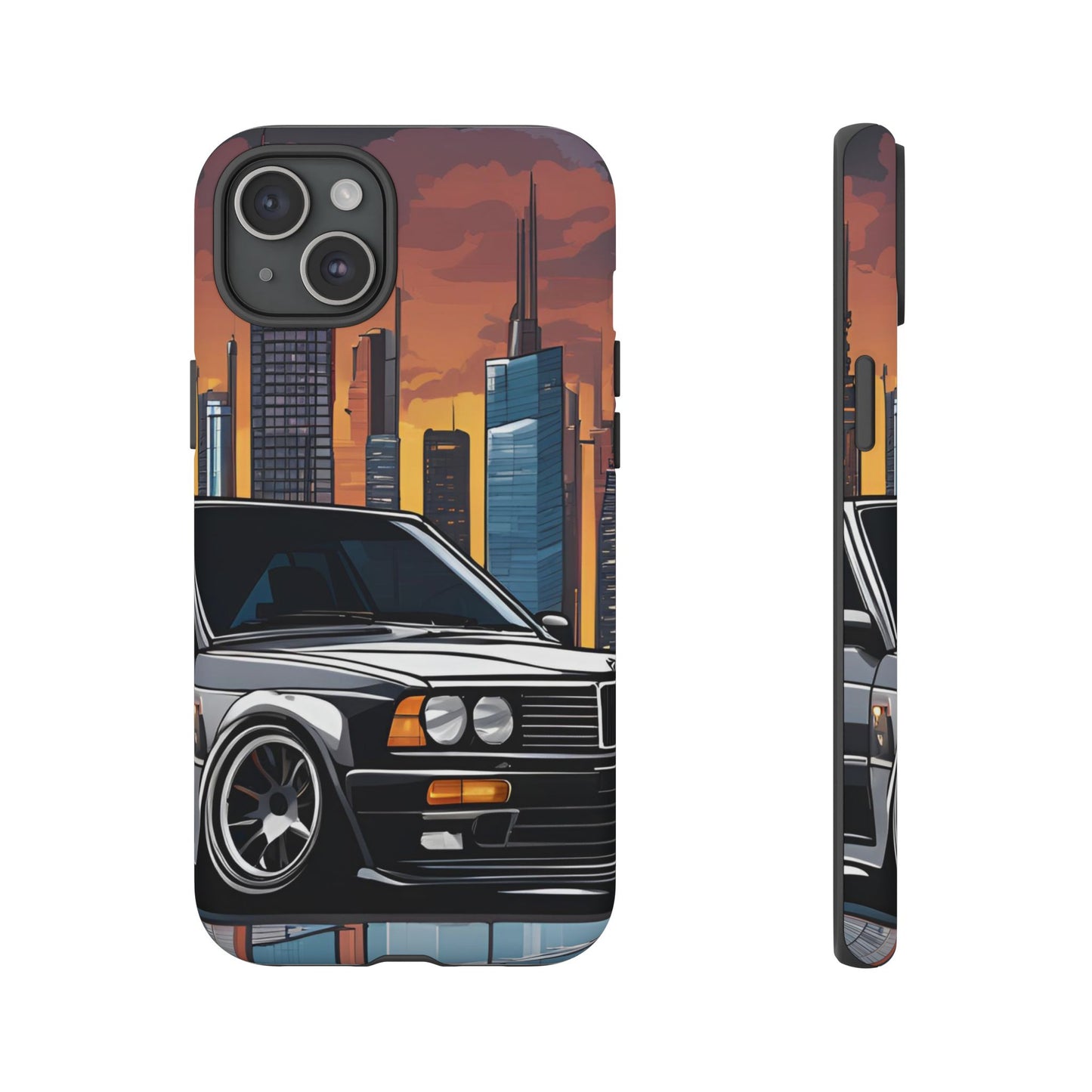 BMW E30 M3-Dual Layer Ultra Tough Phone Case Printify by The Night Shift Automotive Apparel