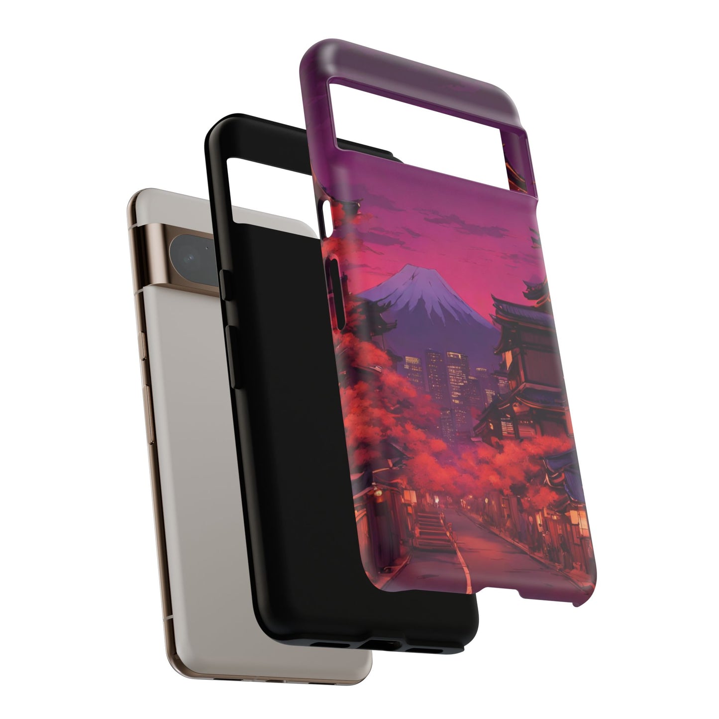 Traditional Japanese Village Countryside-Dual Layer Ultra Tough Phone Case Printify by The Night Shift Automotive Apparel