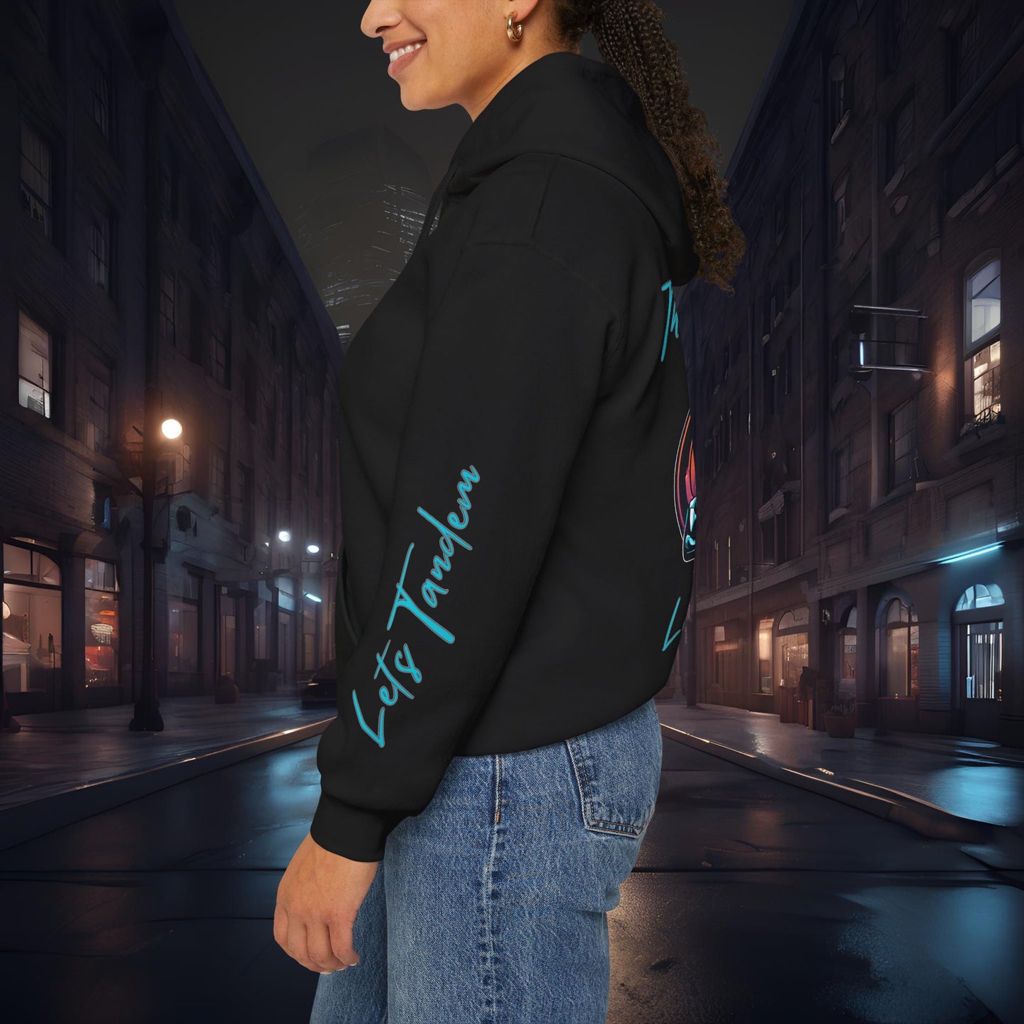 Lets Tandem Alien-Premium, Ultra Soft Unisex Hoodie Printify by The Night Shift Automotive Apparel