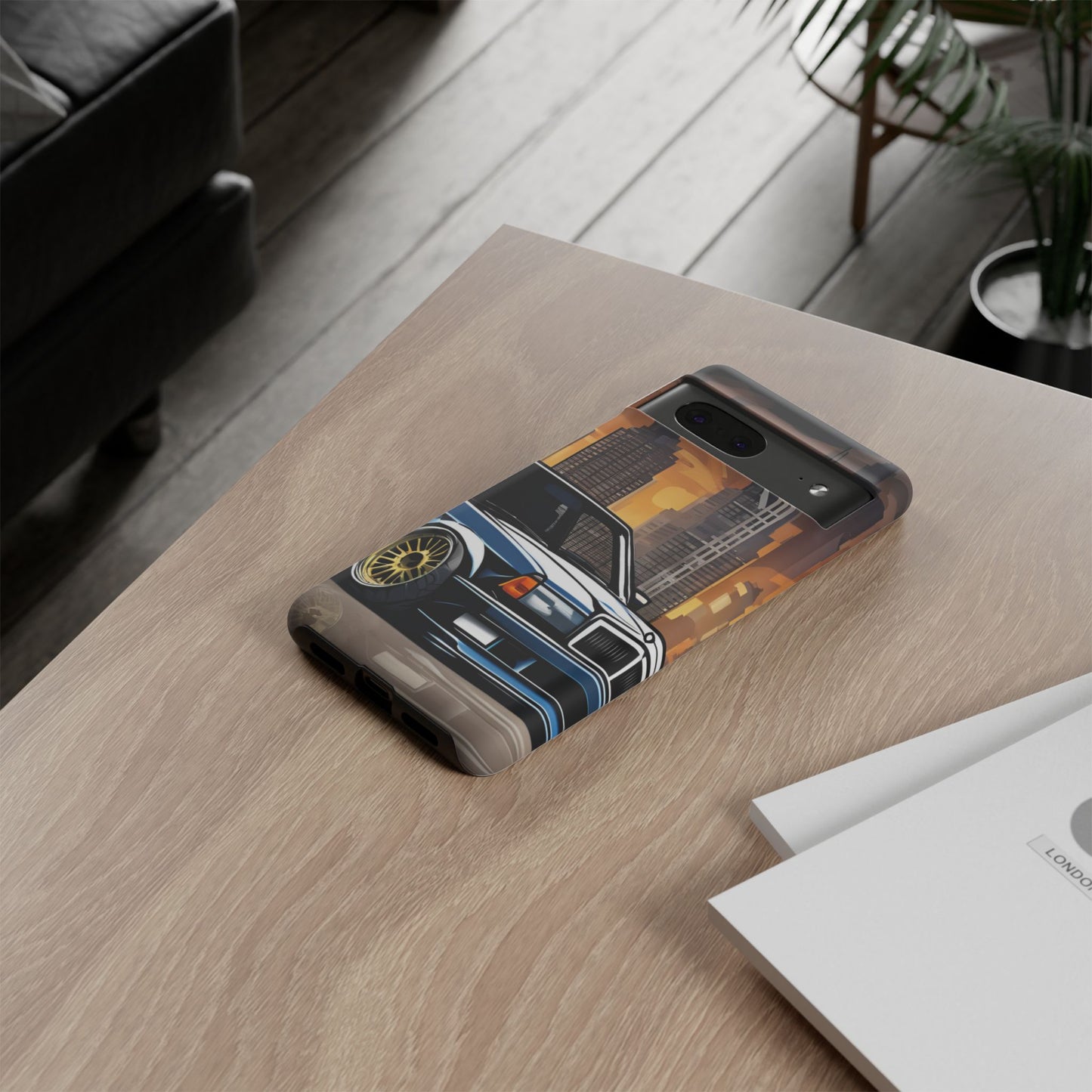 Mercedes Benz 190e Evo-Dual Layer Ultra Tough Phone Case Google Pixel 7 Matte Printify by The Night Shift Automotive Apparel