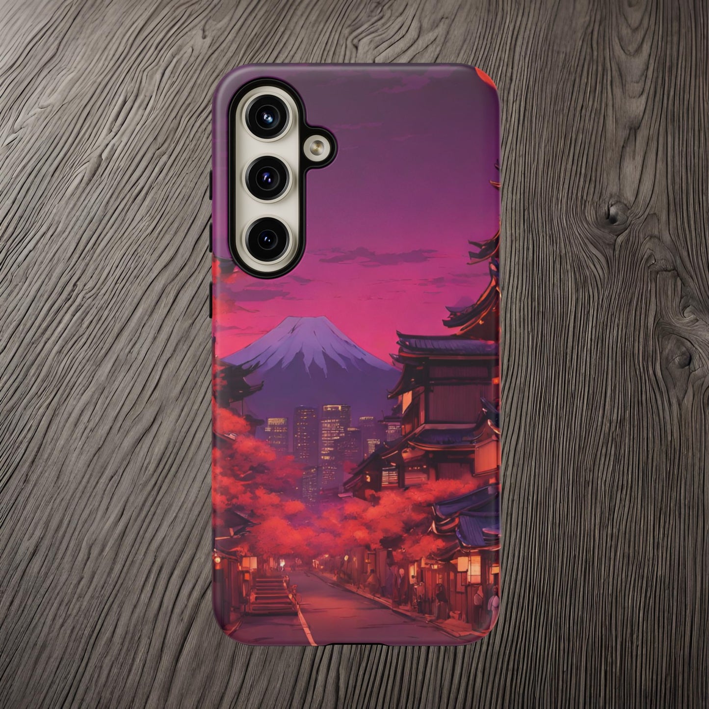 Traditional Japanese Village Countryside-Dual Layer Ultra Tough Phone Case Samsung Galaxy S24 Plus Matte Printify by The Night Shift Automotive Apparel