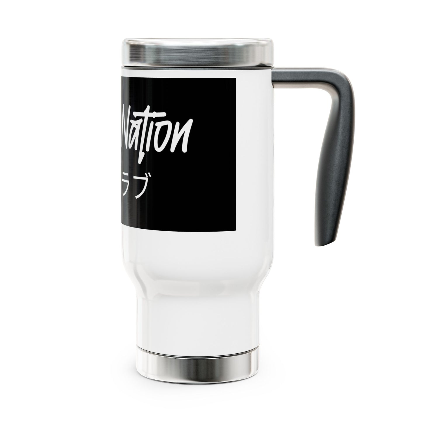 Station Nation Stainless Steel Travel Mug with Handle, 14oz Printify by The Night Shift Automotive Apparel