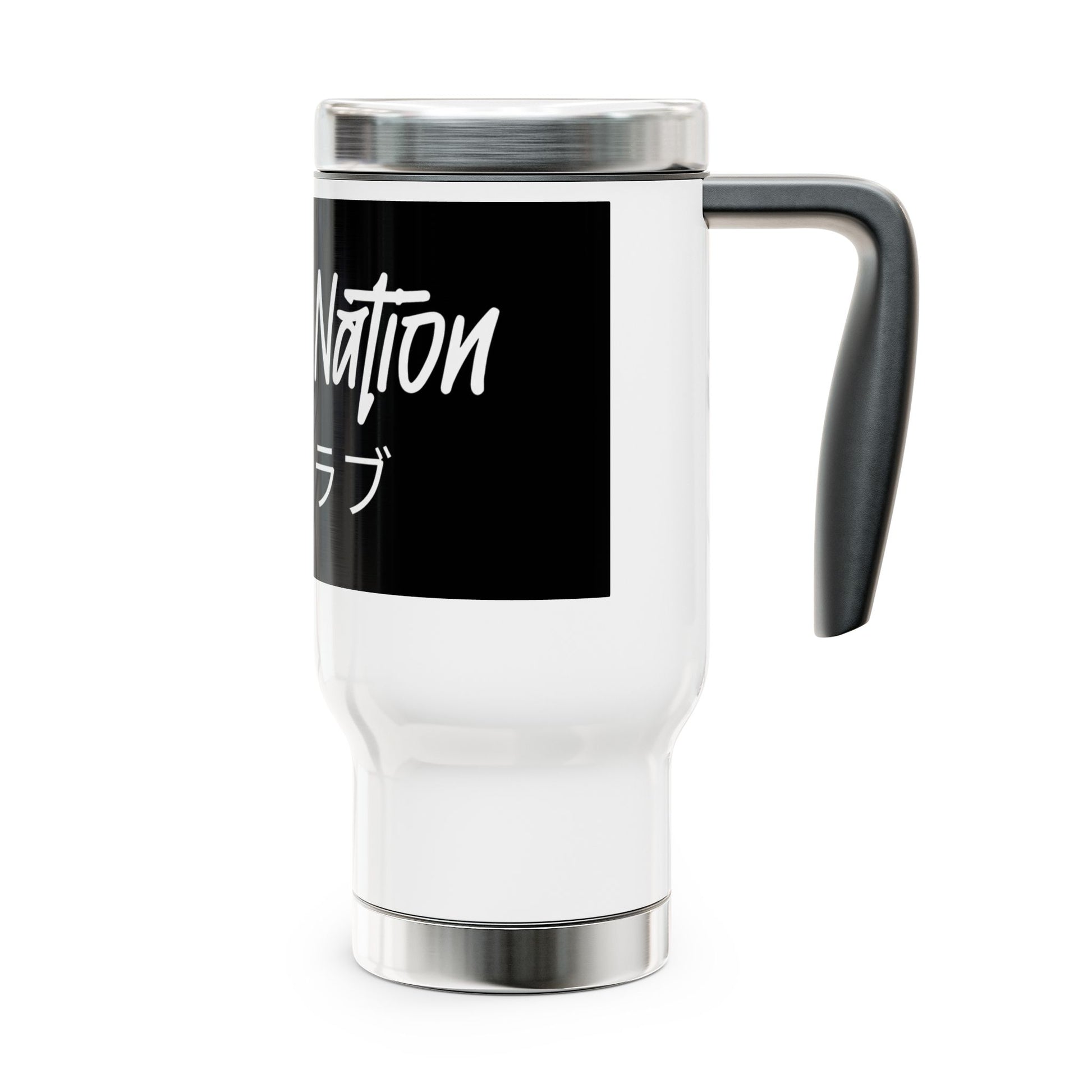 Station Nation Stainless Steel Travel Mug with Handle, 14oz Printify by The Night Shift Automotive Apparel