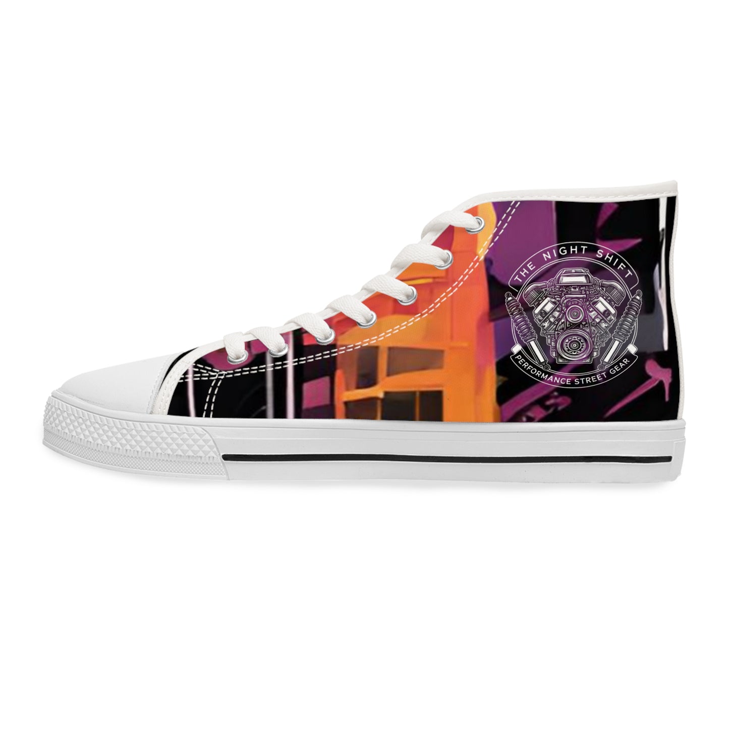 The Night Shift-Women's Canvas High Tops