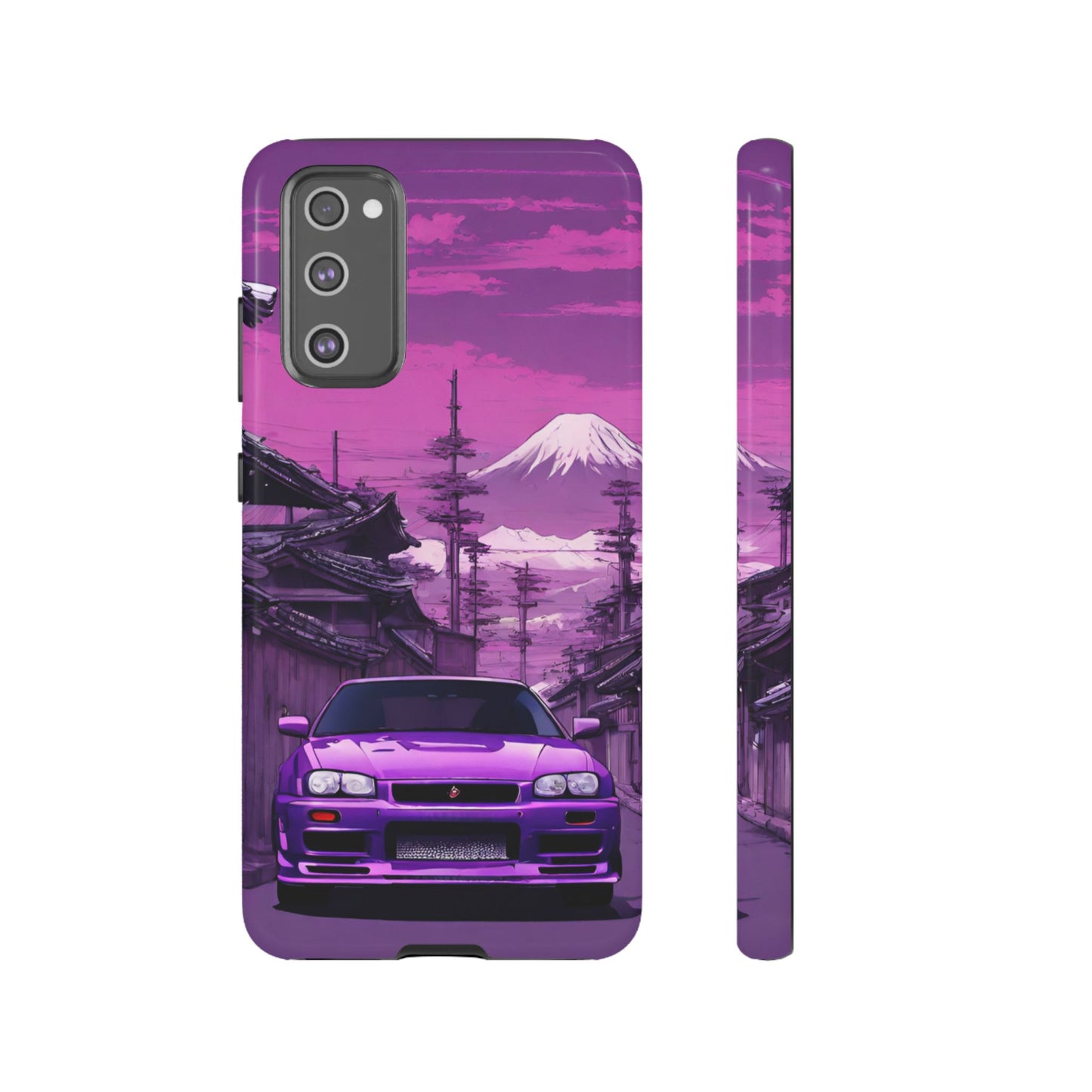 Nissan Skyline R34 Mt Fuji-Dual Layer Ultra Tough Phone Case Printify by The Night Shift Automotive Apparel