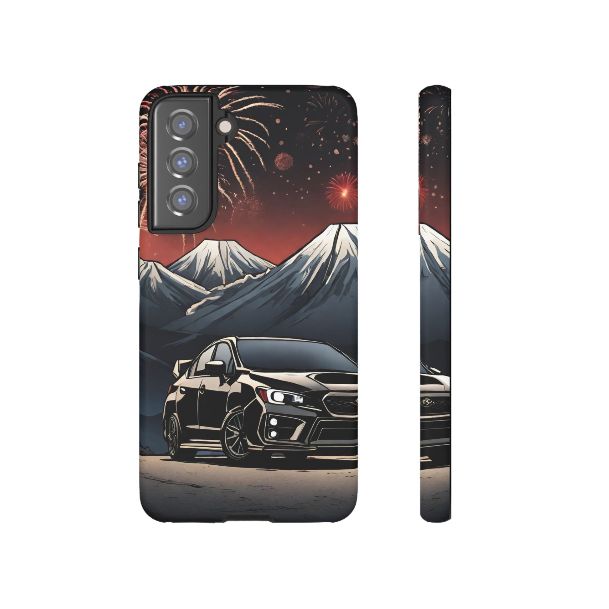 Subaru WRX/STI Fireworks-Dual Layer Ultra Tough Phone Case Printify by The Night Shift Automotive Apparel