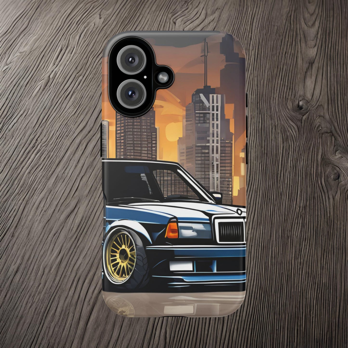 Mercedes Benz 190e Evo-Dual Layer Ultra Tough Phone Case Printify by The Night Shift Automotive Apparel