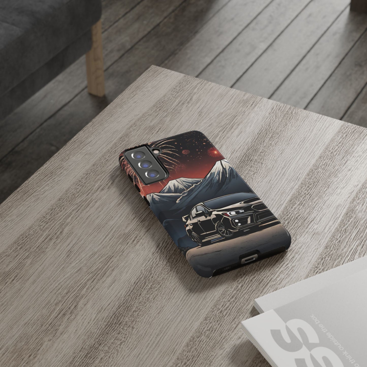 Subaru WRX/STI Fireworks-Dual Layer Ultra Tough Phone Case Samsung Galaxy S21 FE Glossy Printify by The Night Shift Automotive Apparel