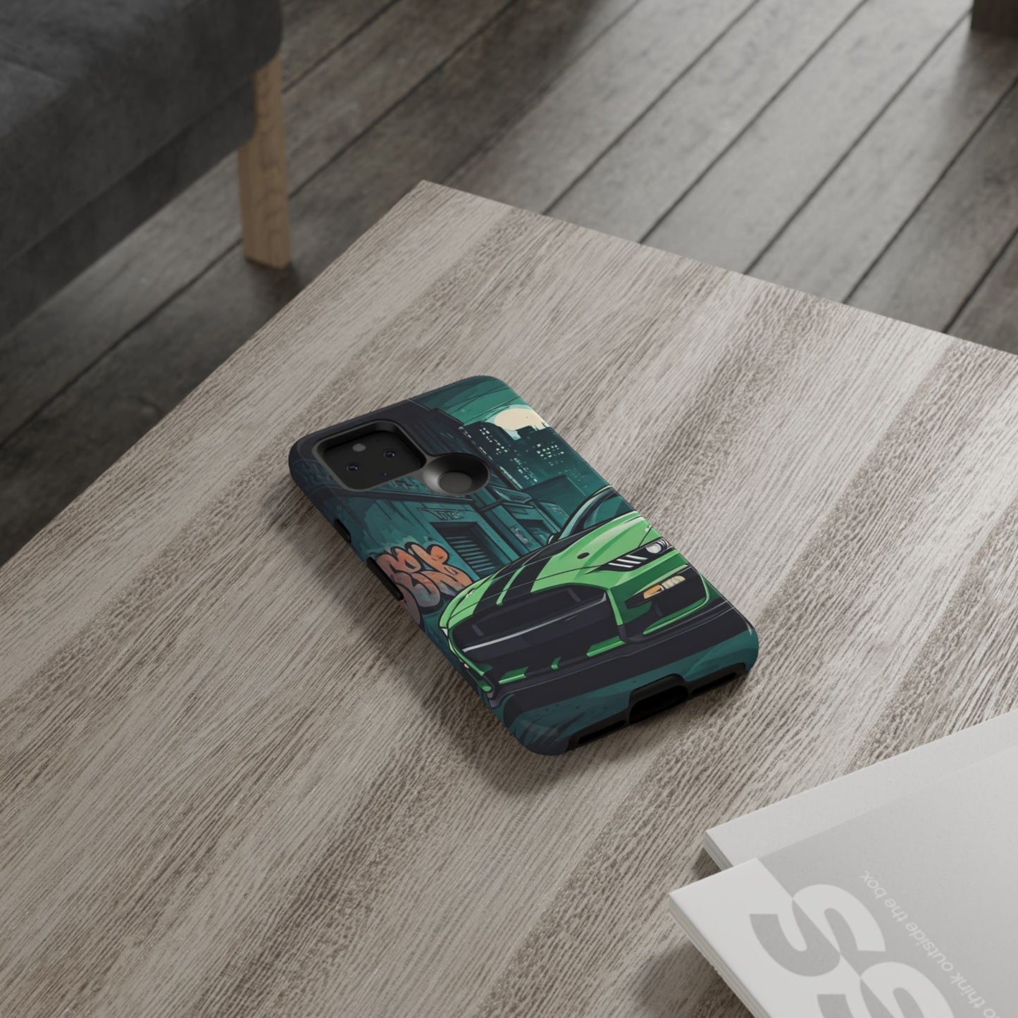 Ford Mustang Shelby GT500 Street Life-Dual Layer Ultra Tough Phone Case Google Pixel 5 5G Glossy Printify by The Night Shift Automotive Apparel