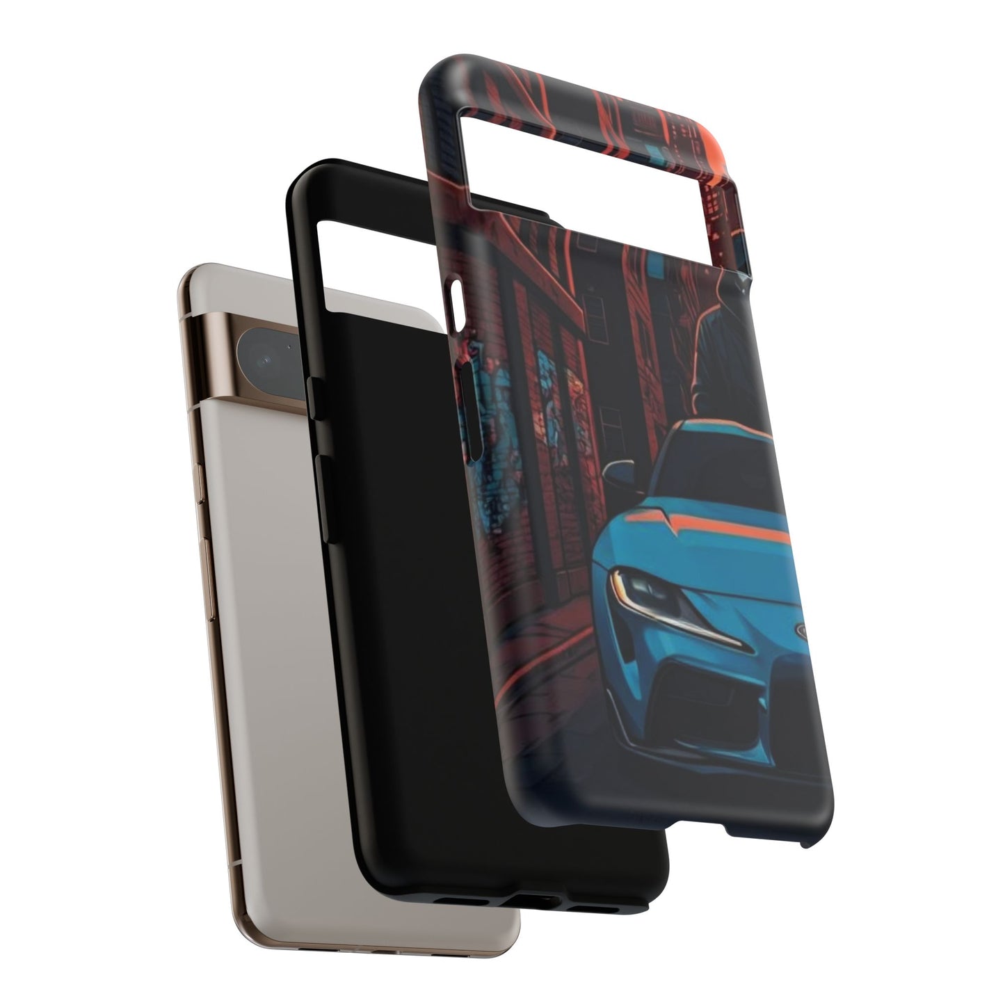 Toyota Supra MK-V Street Life-Dual Layer Ultra Tough Phone Case Printify by The Night Shift Automotive Apparel