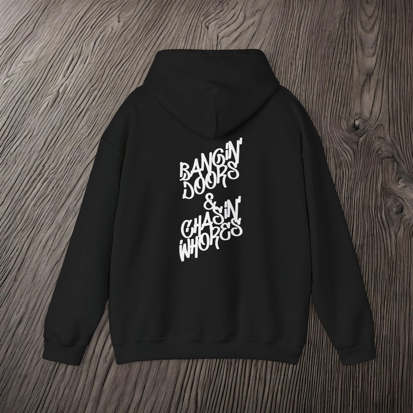 Bangin' Doors & Chasin' Whores-Ultra Soft, Premium Hoodie Printify by The Night Shift Automotive Apparel