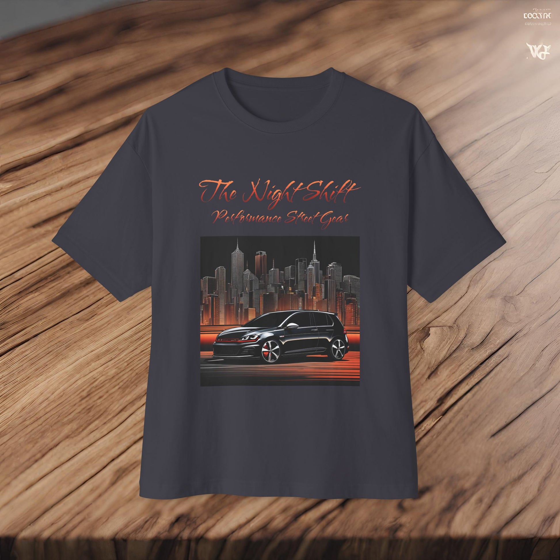 Volkswagen Golf GTI Urban Streets-Premium, Ultra Soft Unisex Oversized Boxy Tee Printify by The Night Shift Automotive Apparel