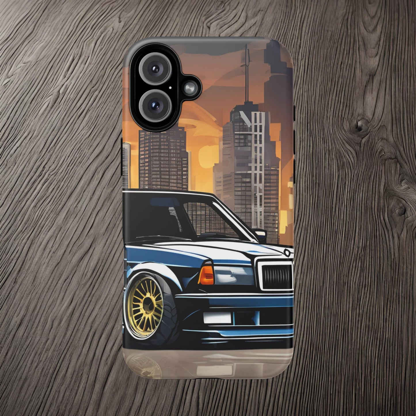 Mercedes Benz 190e Evo-Dual Layer Ultra Tough Phone Case Printify by The Night Shift Automotive Apparel