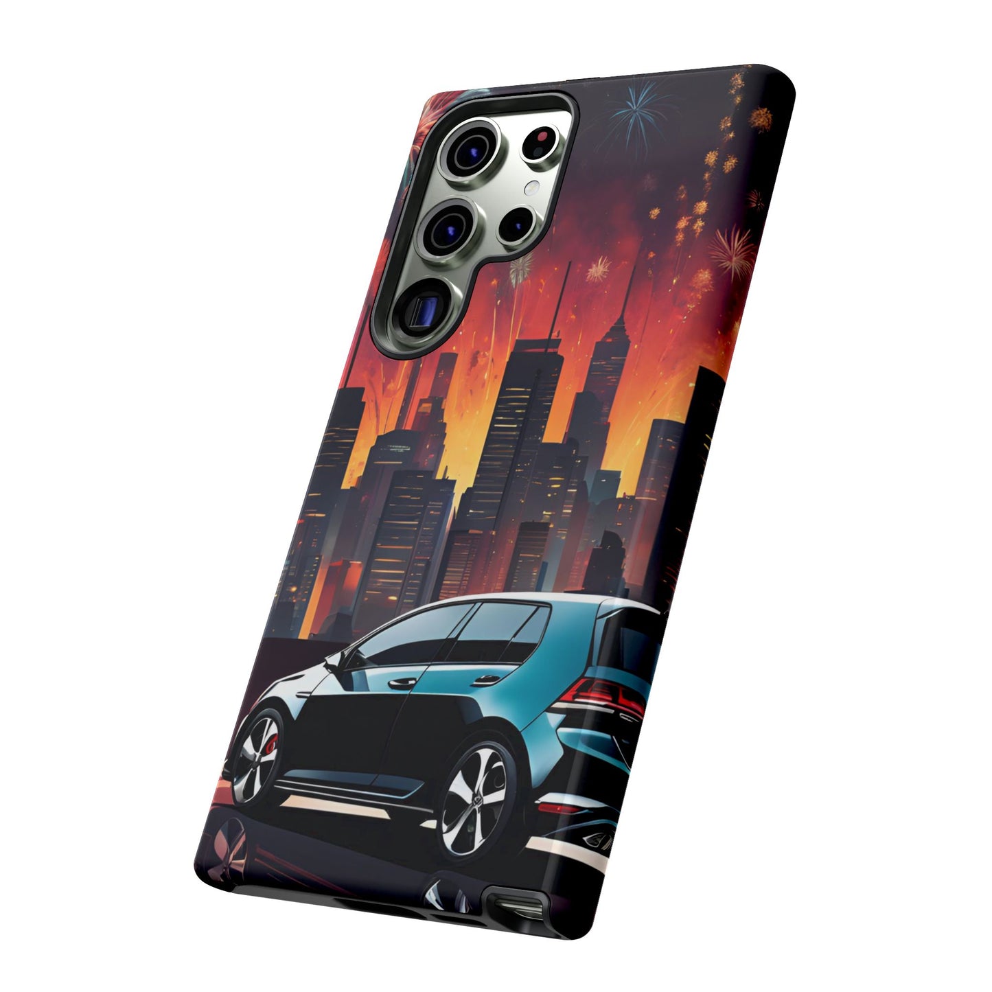 Volkswagon Golf GTI Fireworks-Dual Layer Ultra Tough Phone Case Printify by The Night Shift Automotive Apparel