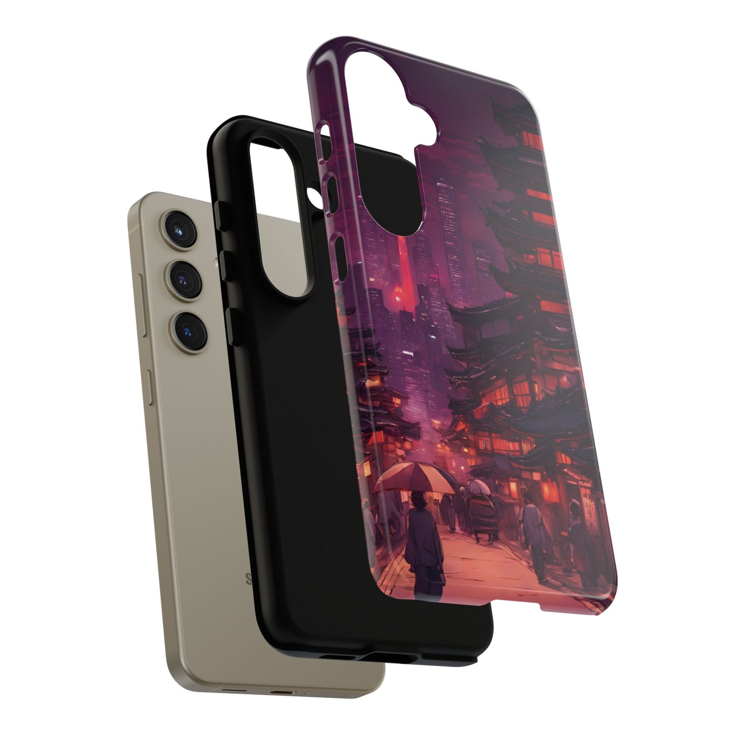 Traditional Japanese Village Countryside-Dual Layer Ultra Tough Phone Case Printify by The Night Shift Automotive Apparel