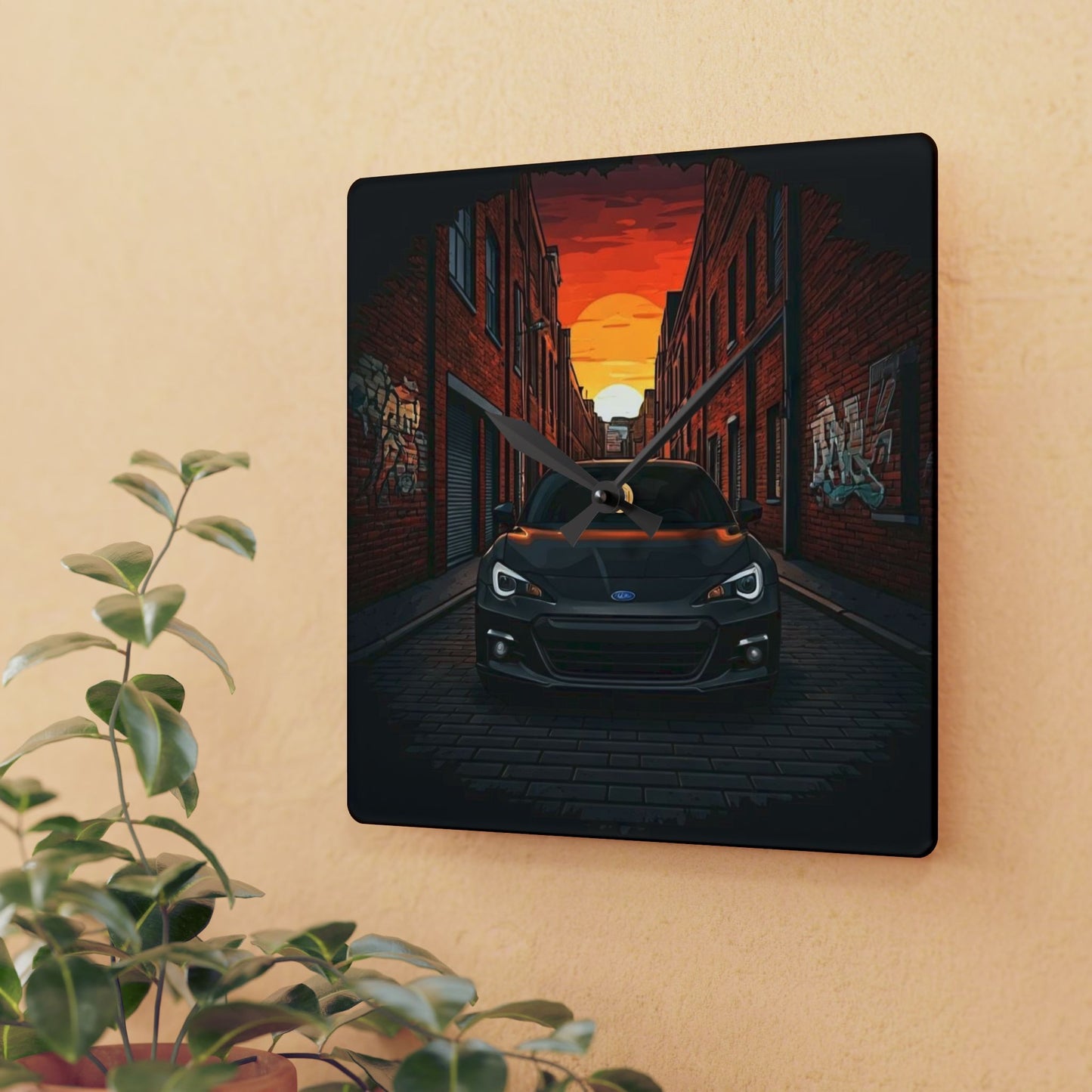 Subaru BRZ Street Life-Acrylic Wall Clock