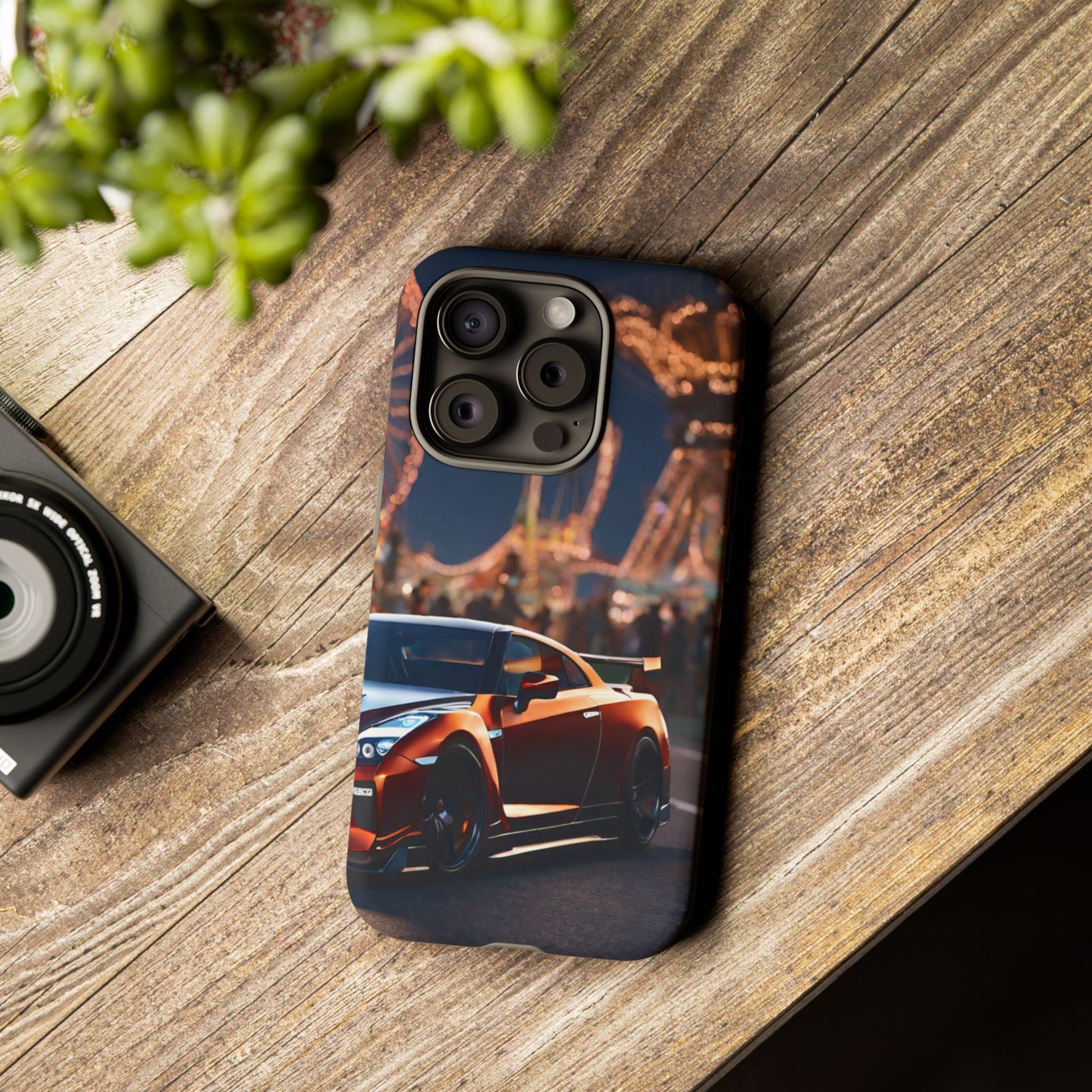 Nissan GTR R35-Dual Layer Ultra Tough Phone Case iPhone 15 Pro Matte Printify by The Night Shift Automotive Apparel