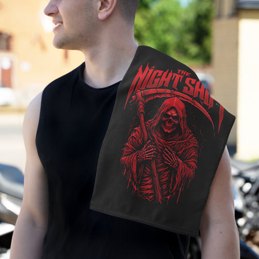 The Night Shift-Gym Towel( 11x18) White 11" × 18" Printify by The Night Shift Automotive Apparel