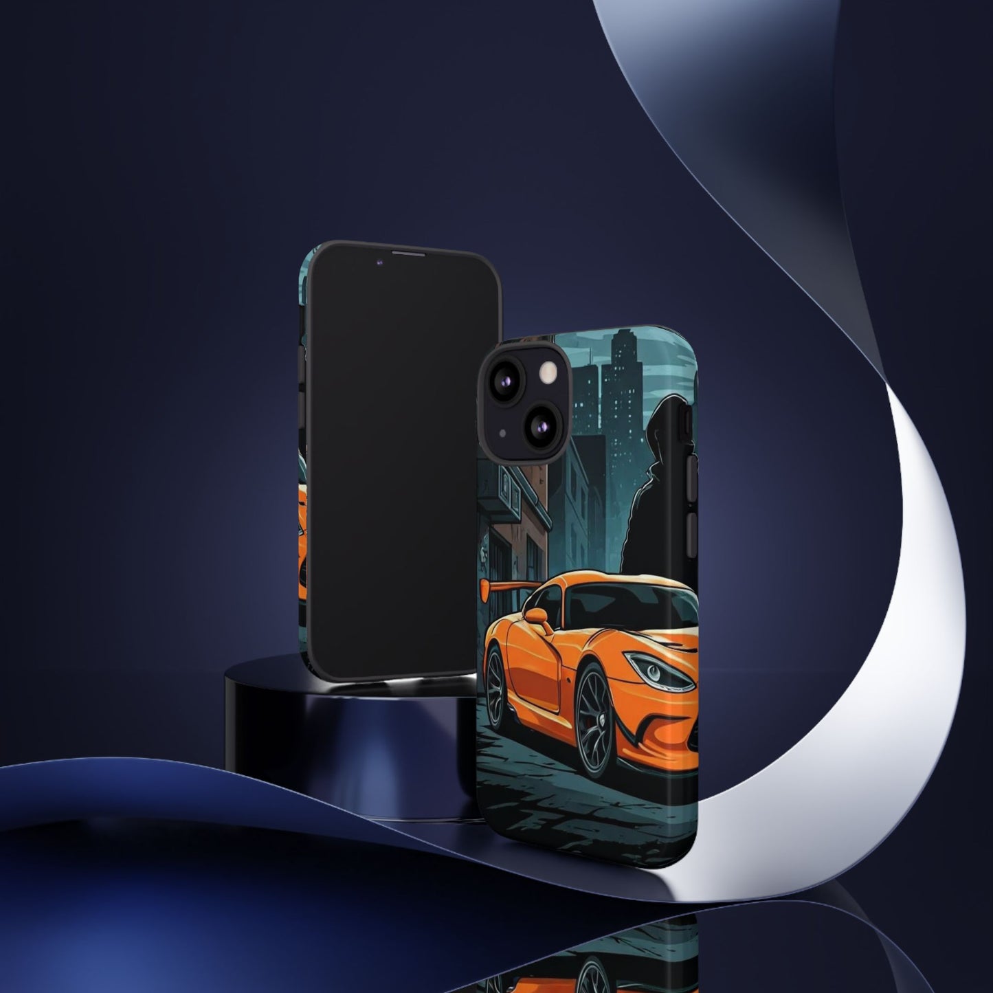 Dodge Viper SRT-10 Street Life-Dual Layer Ultra Tough Phone Case iPhone 13 Mini Glossy Printify by The Night Shift Automotive Apparel