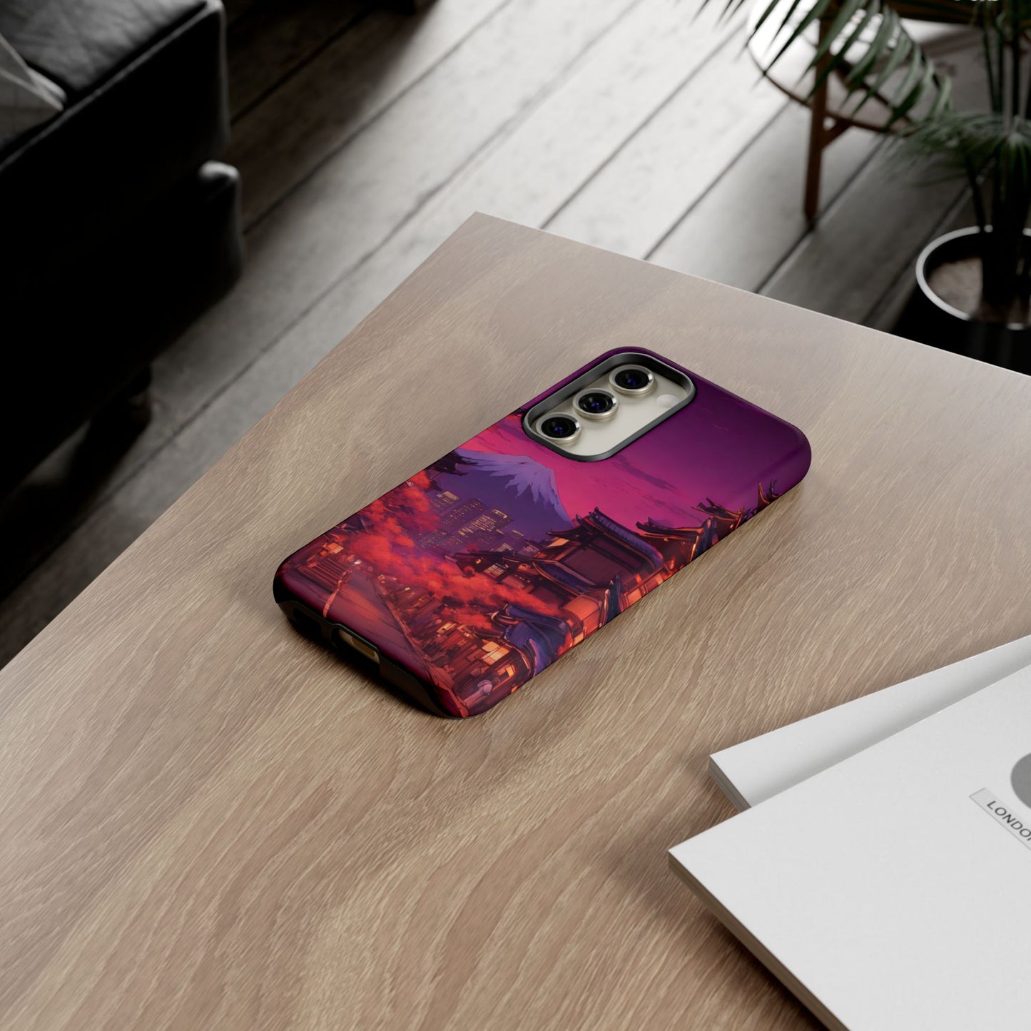 Traditional Japanese Village Countryside-Dual Layer Ultra Tough Phone Case Samsung Galaxy S23 Matte Printify by The Night Shift Automotive Apparel