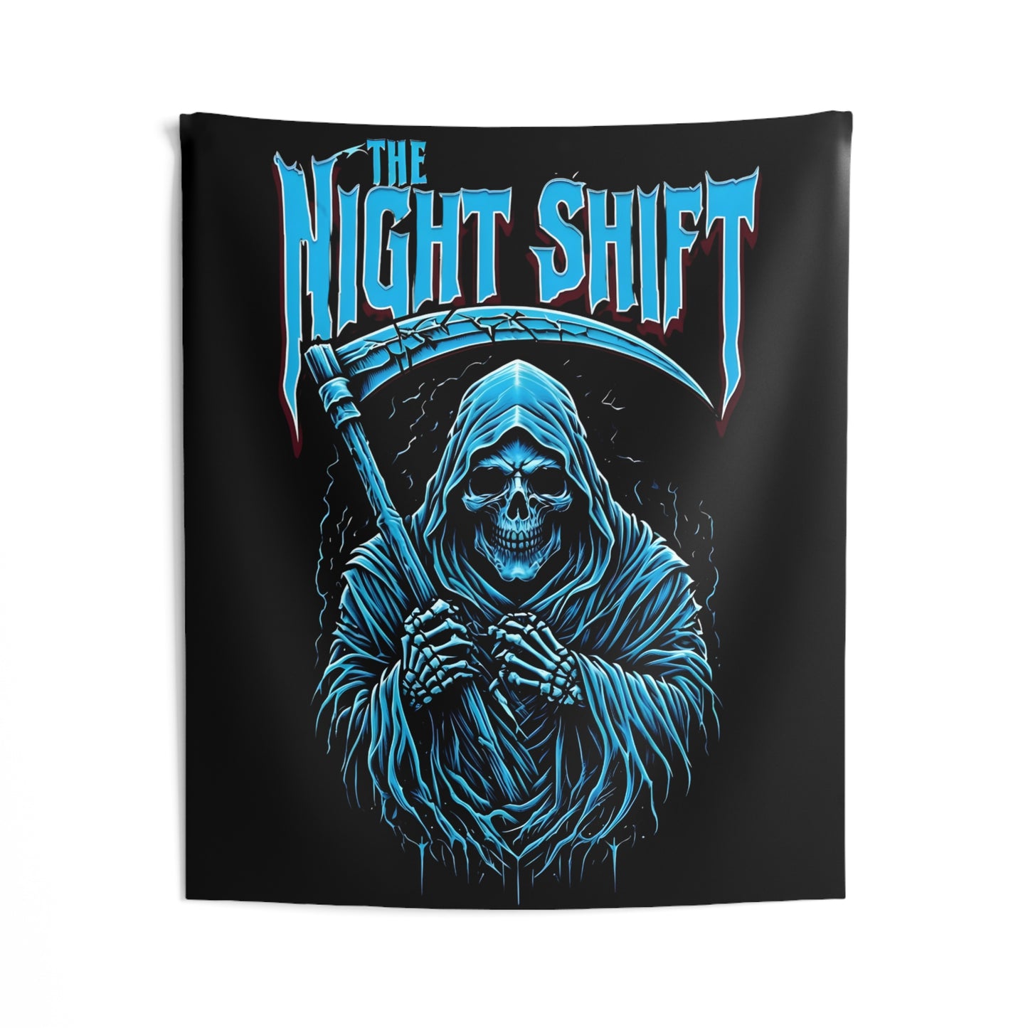 The Night Shift Reaper Indoor Wall Tapestries - Shop Banner 50" × 60" Printify by The Night Shift Automotive Apparel