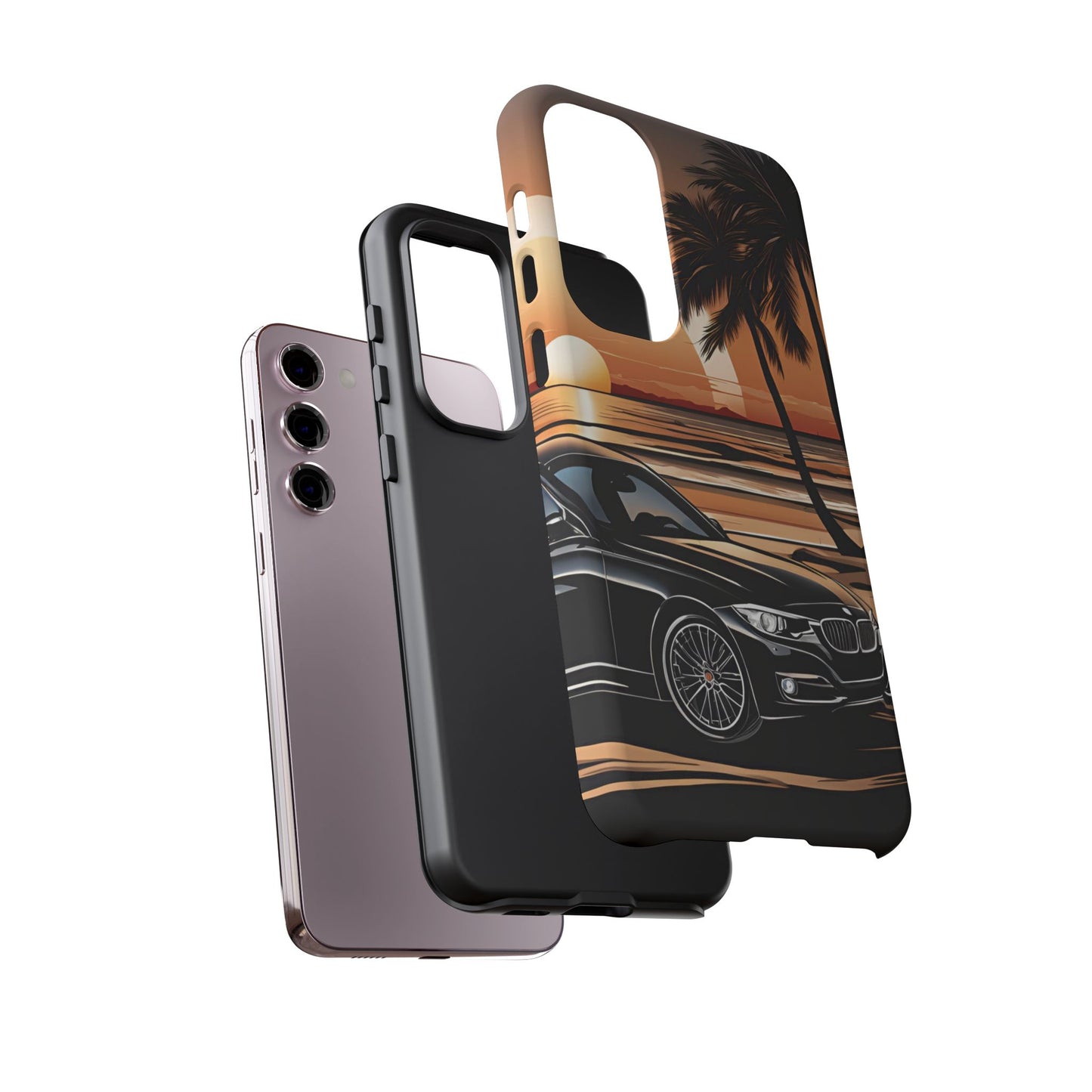 BMW Sunset On The Beach-Dual Layer Ultra Tough Phone Case Printify by The Night Shift Automotive Apparel